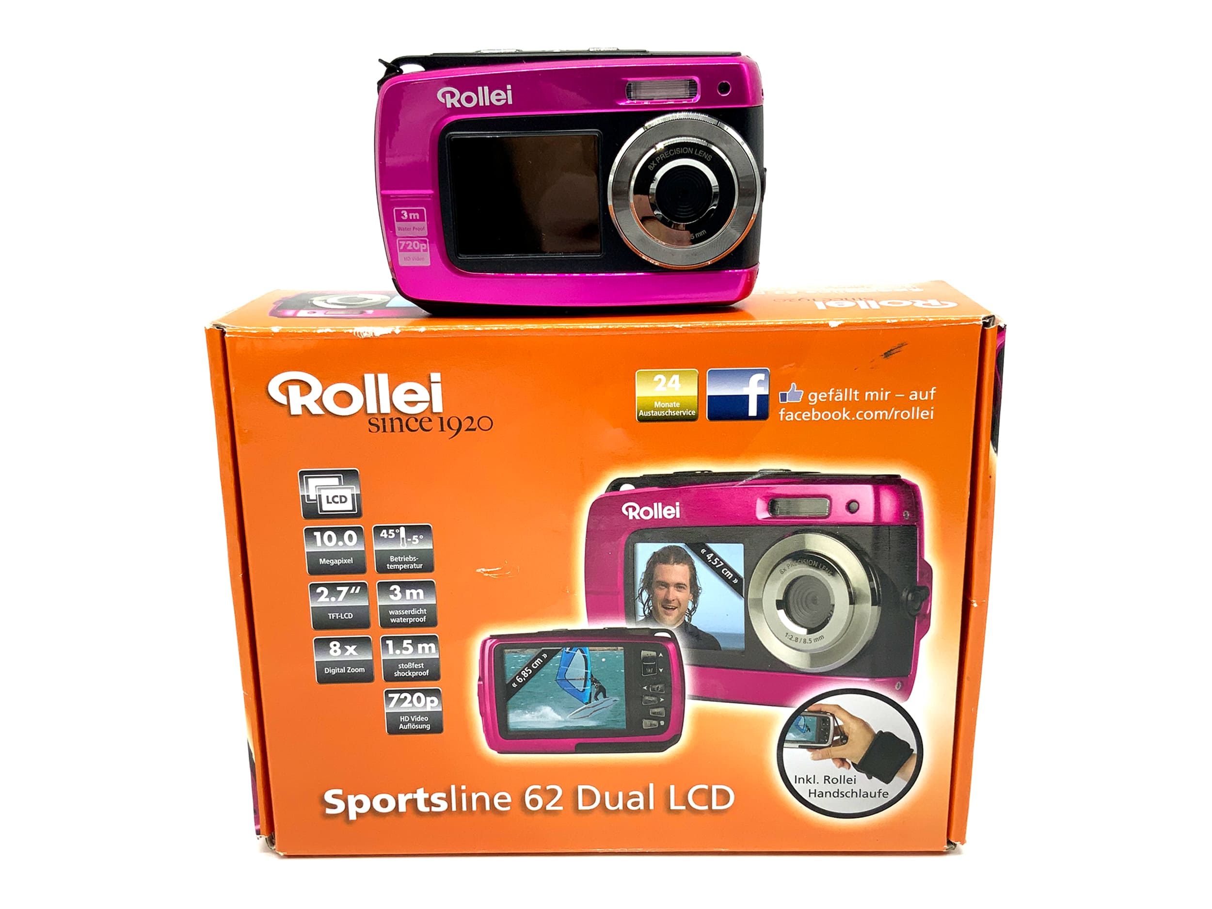 Rollei Sportsline 60 Dual LCD Digitale Kompaktkamera mit 1:2.8 f/8.5mm