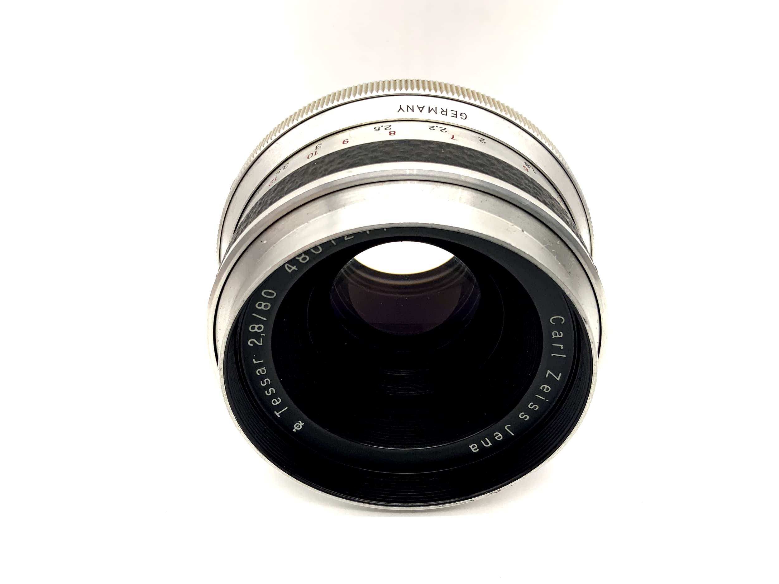Carl Zeiss 80mm 1:2.8 Objektiv 6x6 Tessar Kamera (Pentacon Six)