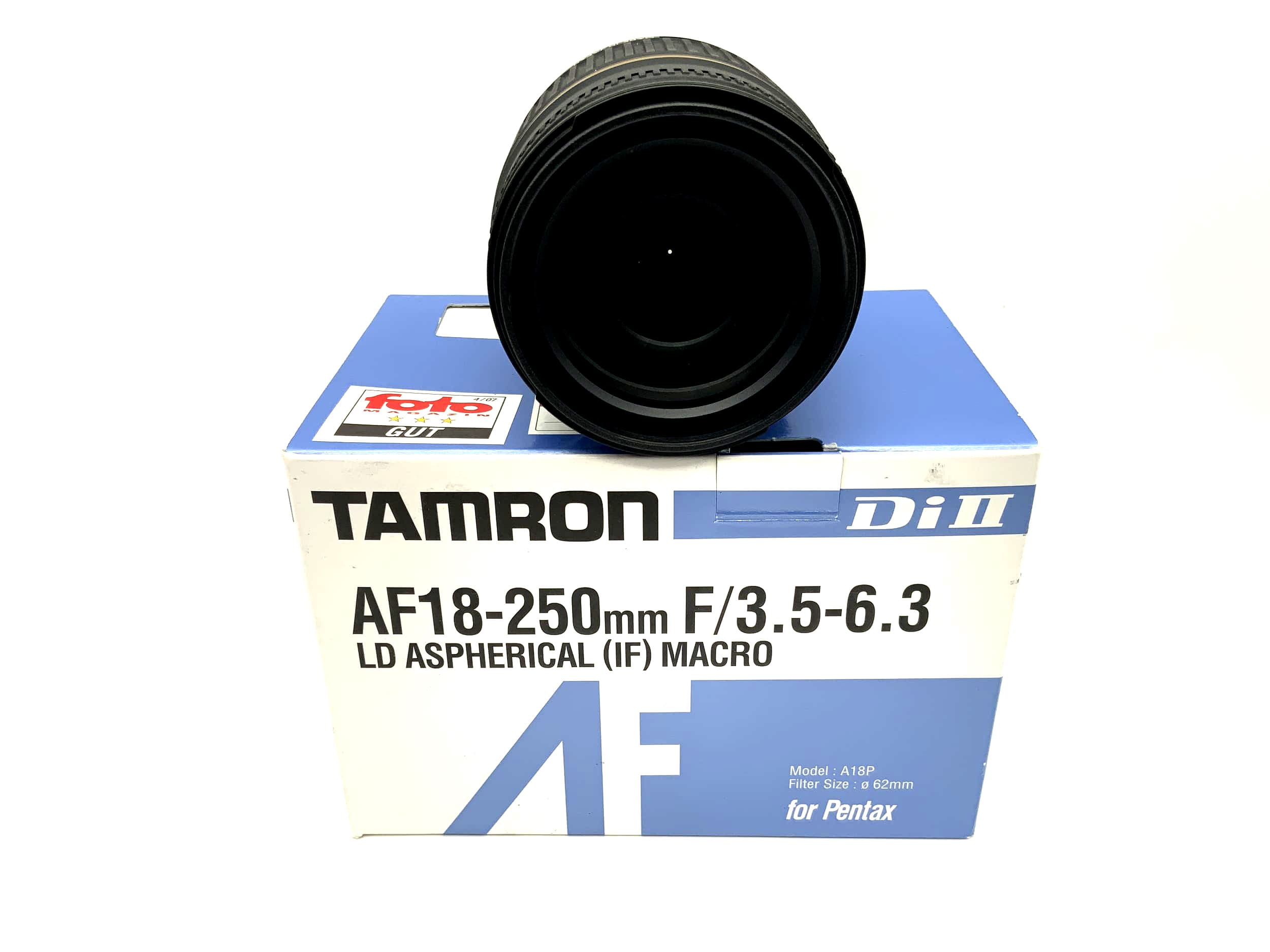 Tamron 18-250mm 1:3.5-6.3 Objektiv Di II LD Aspherical (IF) Macro (Pentax K AF)