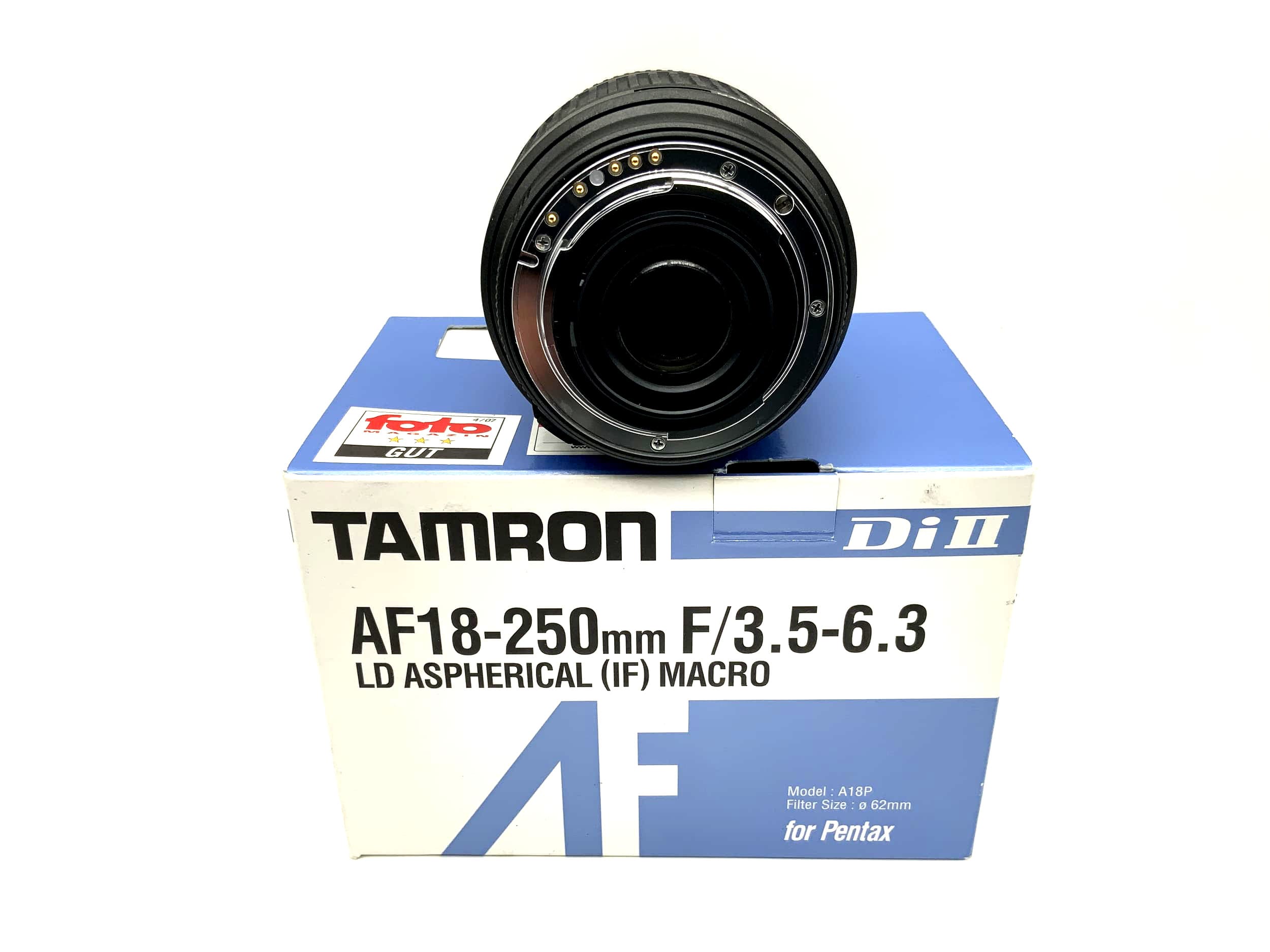 Tamron 18-250mm 1:3.5-6.3 Objektiv Di II LD Aspherical (IF) Macro (Pentax K AF)