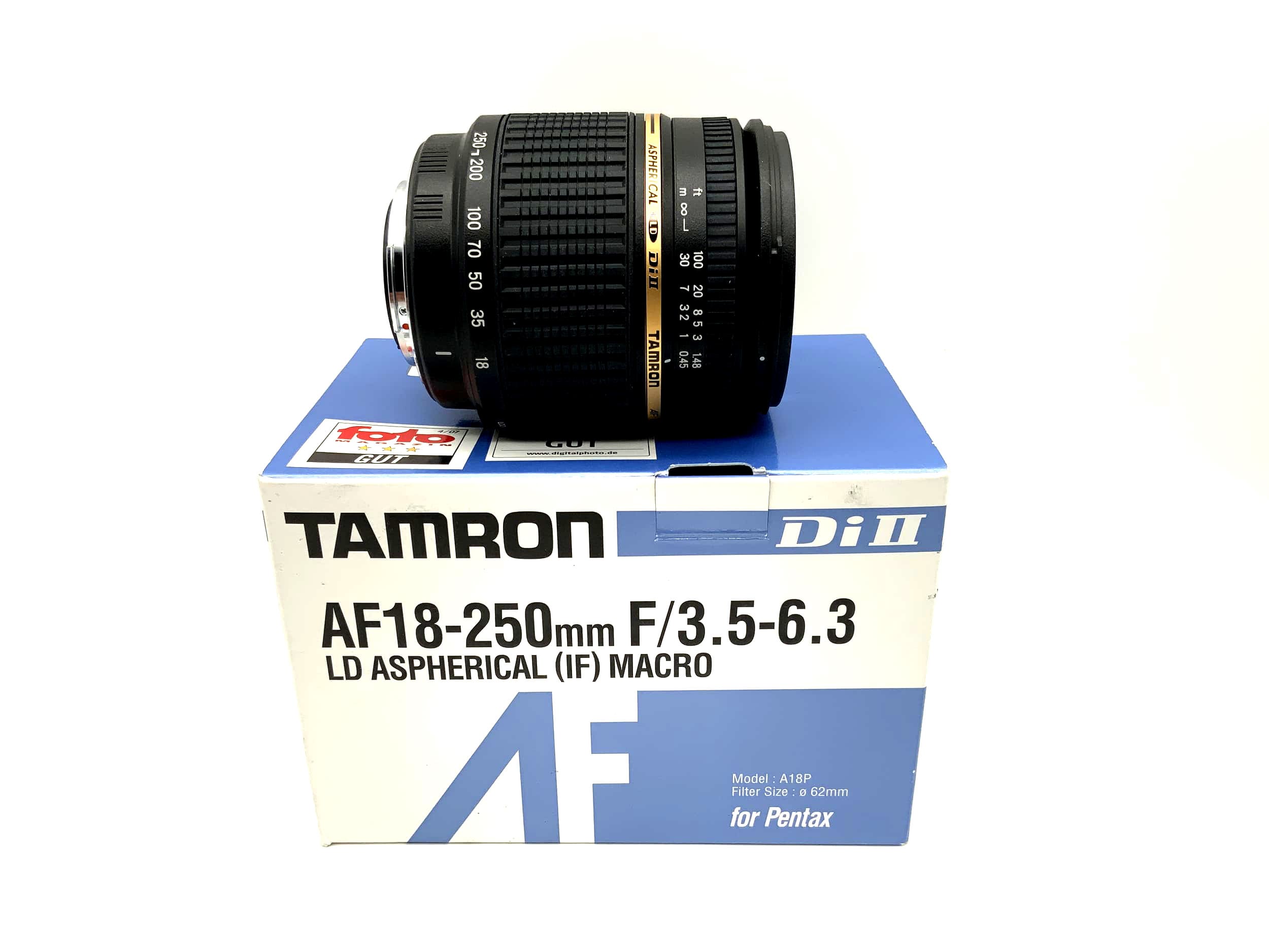 Tamron 18-250mm 1:3.5-6.3 Objektiv Di II LD Aspherical (IF) Macro (Pentax K AF)