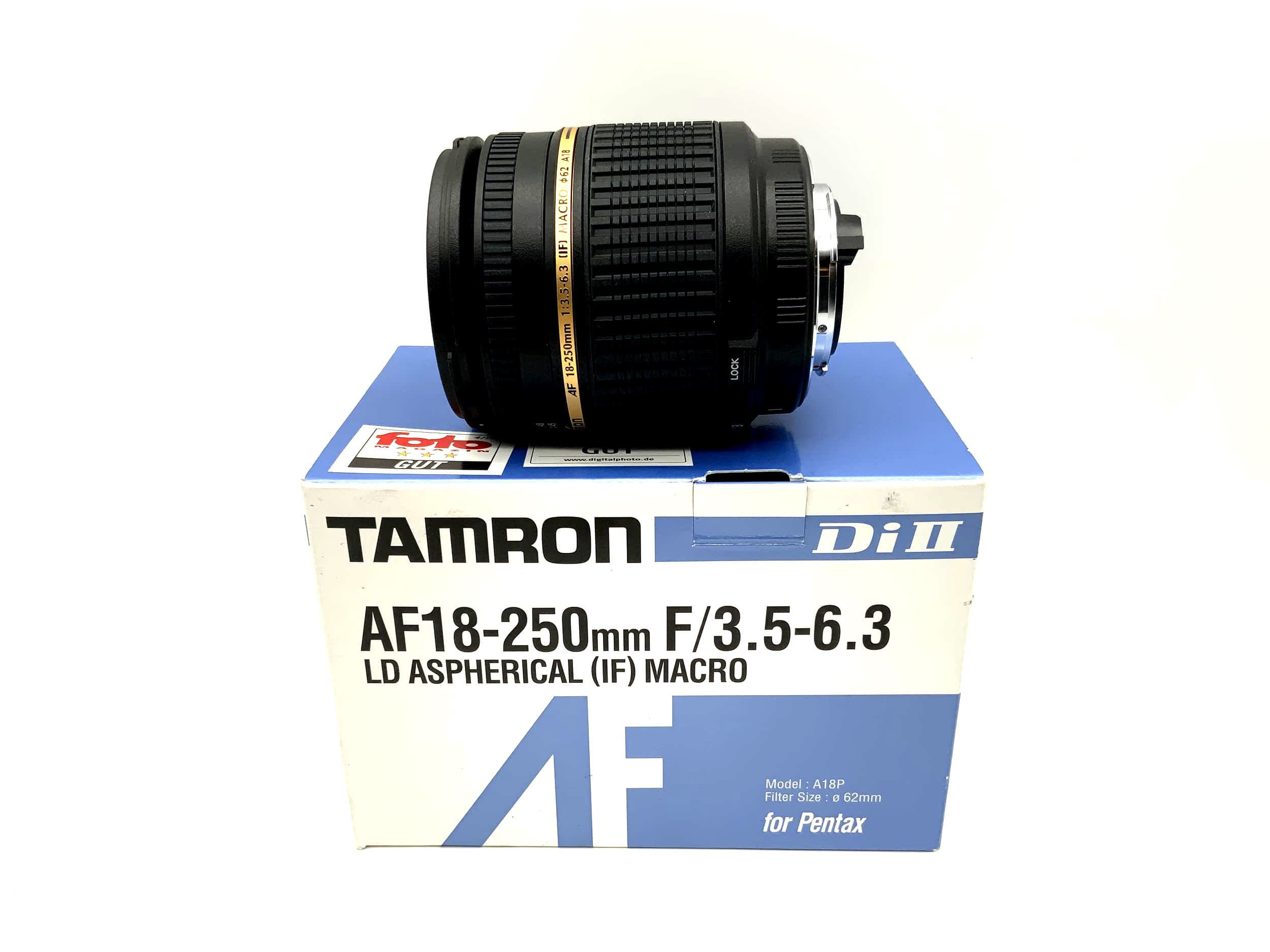 Tamron 18-250mm 1:3.5-6.3 Objektiv Di II LD Aspherical (IF) Macro (Pentax K AF)