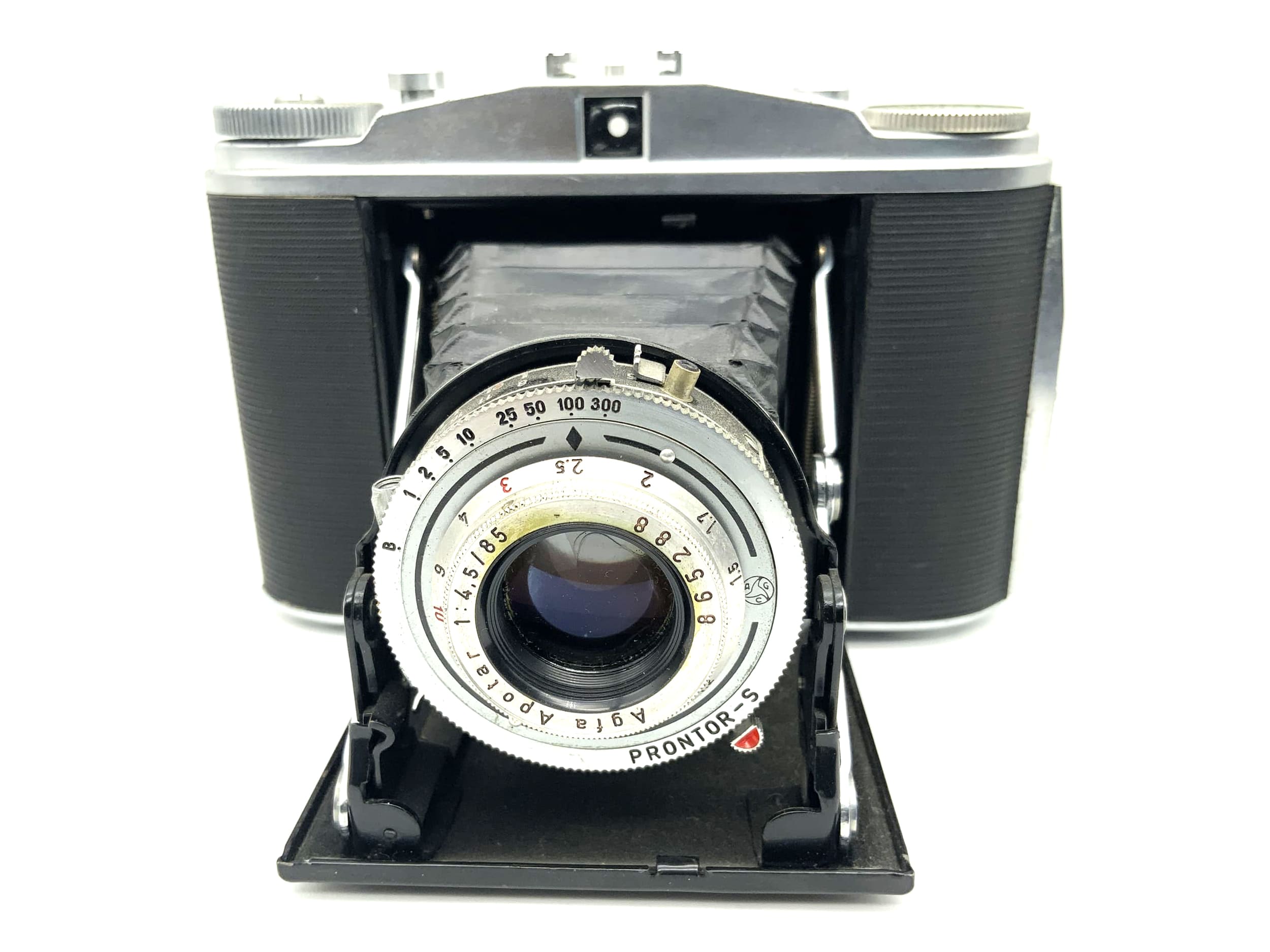 Agfa Isolette II Klappkamera mit Apotar 1:4.5 85mm 2 Prontor-S