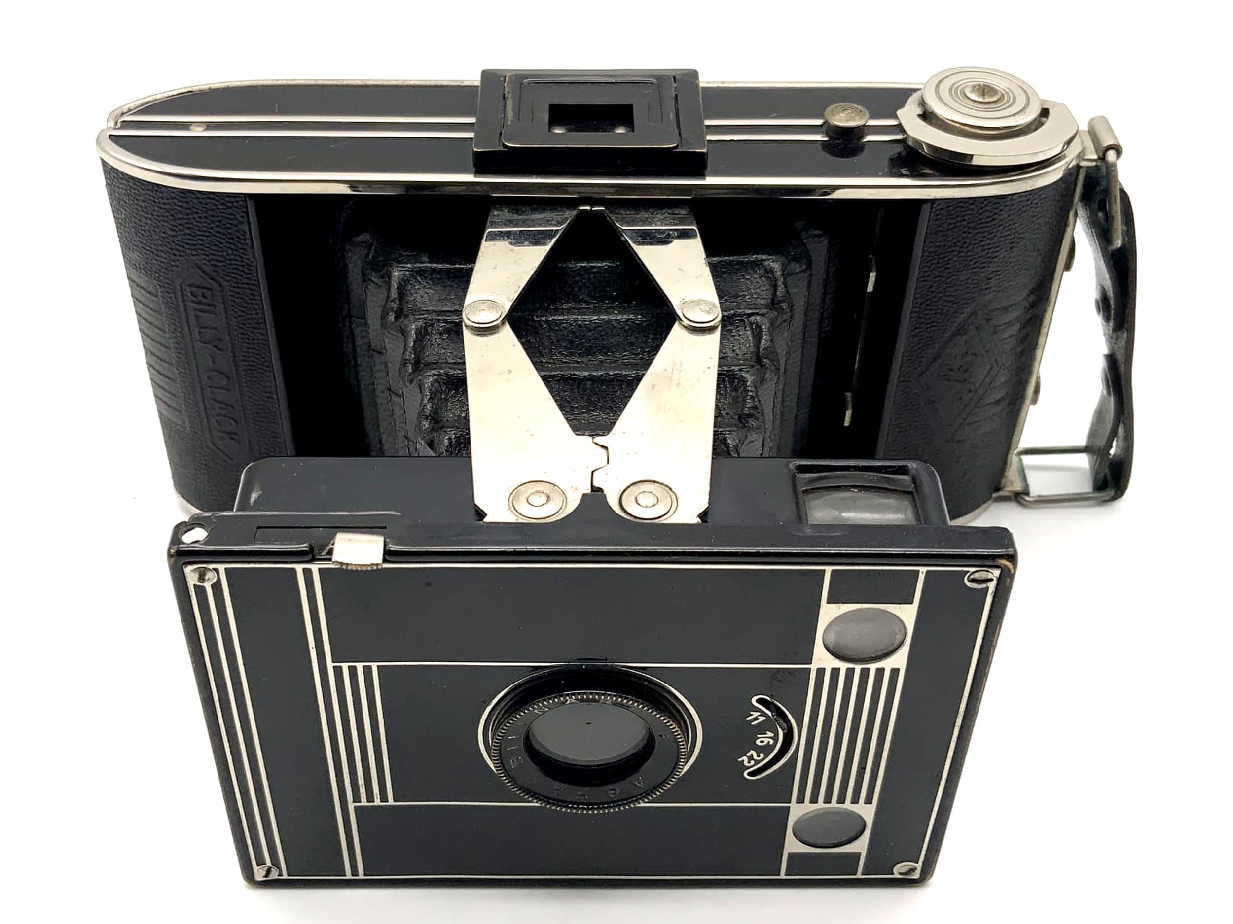 Agfa Billy-Clack Klappkamera mit Bilinar Rollfilm Balgenkamera analog Kamera