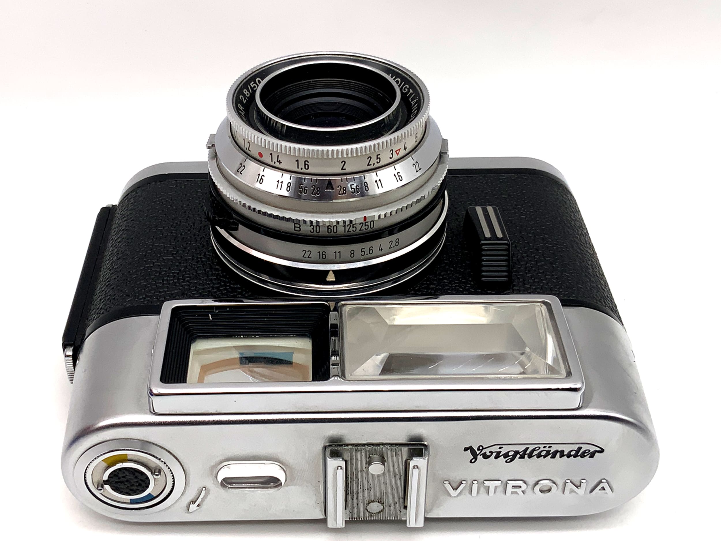 Voigtländer Vitrona Sucherkamera mit Lanthar 2.8/50 Prontor 250 Analogkamera