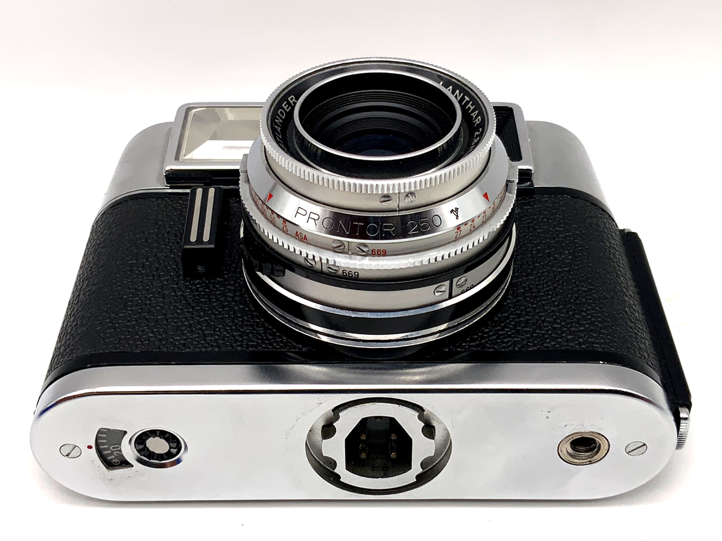 Voigtländer Vitrona Sucherkamera mit Lanthar 2.8/50 Prontor 250 Analogkamera