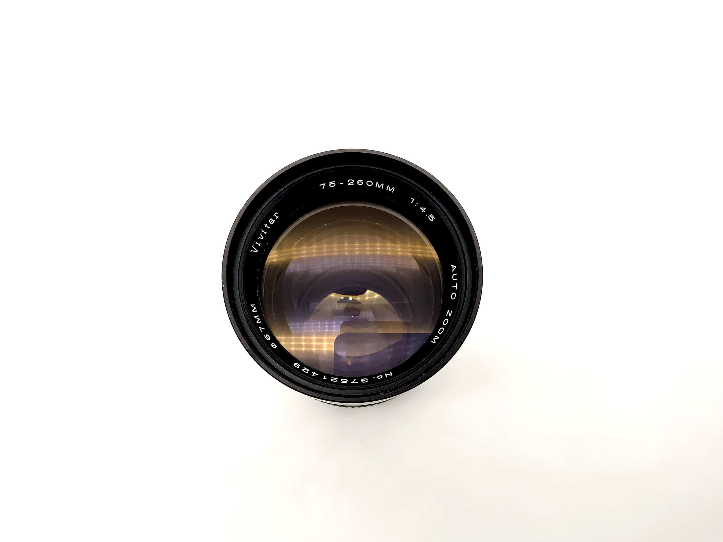 Vivitar 75-260mm 1:4,5 Objektiv Auto Zoom Kamera Camera Lens (Nikon F)