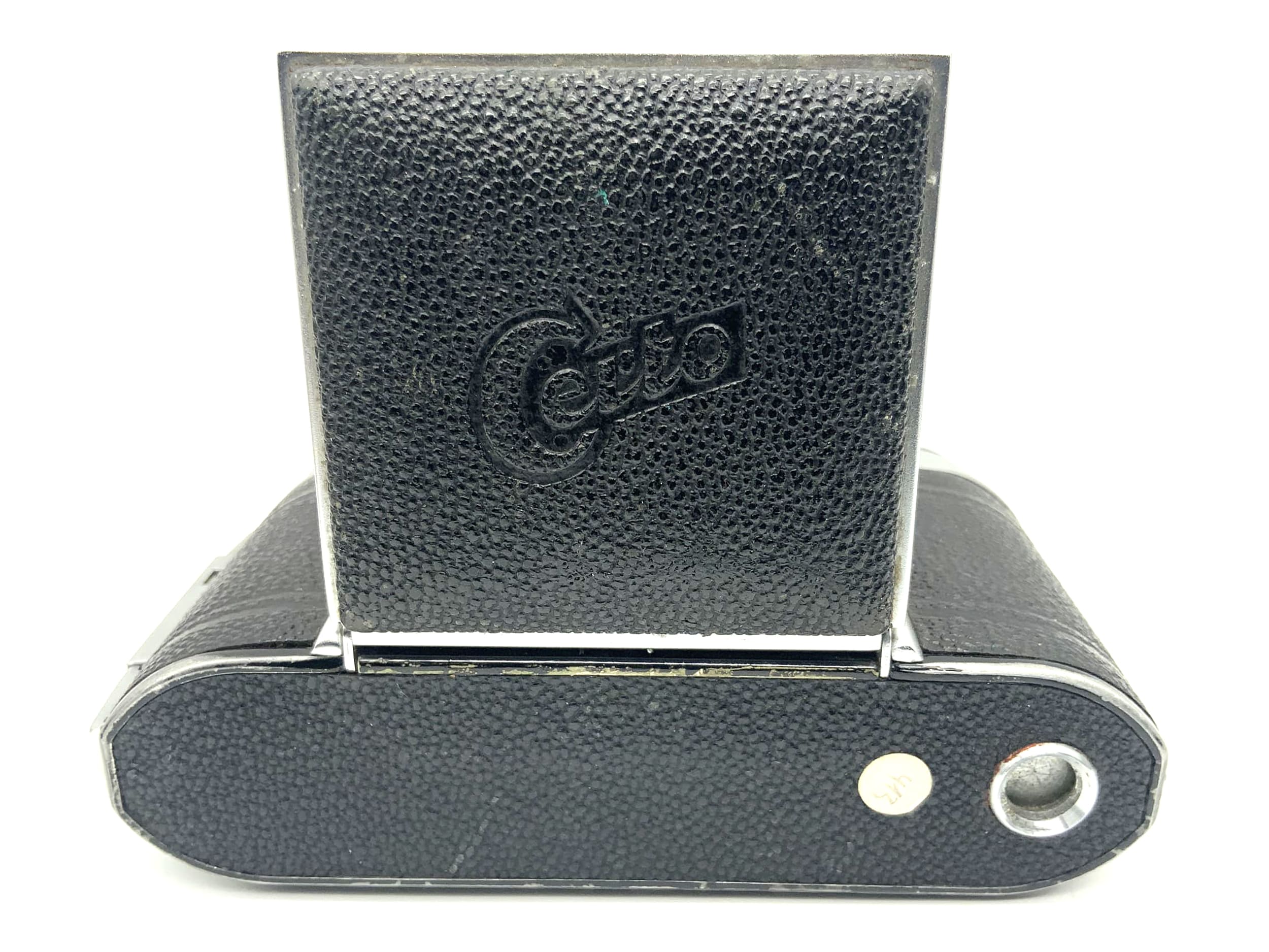 Certo Klappkamera mit Carl Zeiss Tessar 1:3.5 5cm 50mm red T Compur Rapid