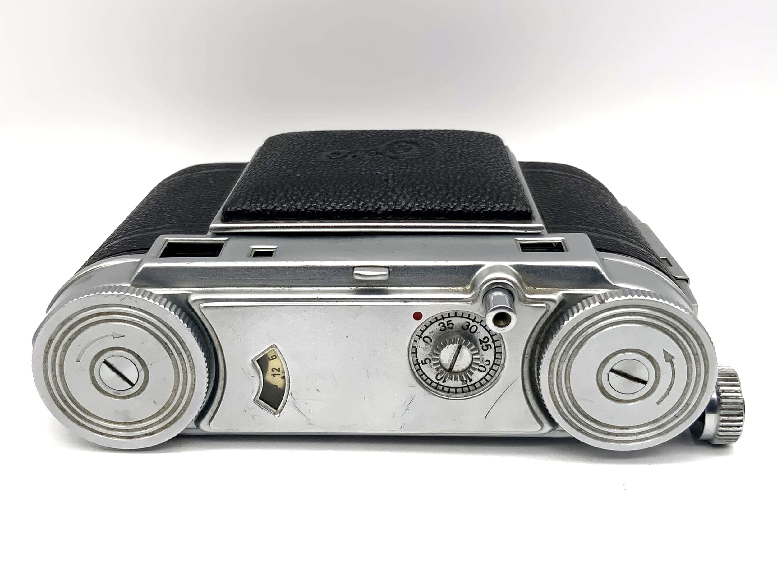 Certo Klappkamera mit Carl Zeiss Tessar 1:3.5 5cm 50mm red T Compur Rapid