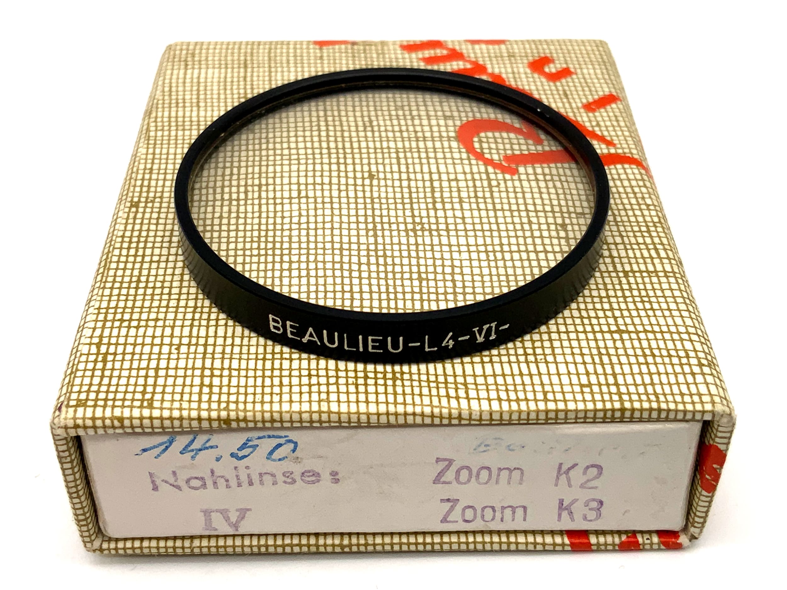 Beaulieu Nahlinse L4-VI Close-Up in OVP Filter 40,5mm Kreisförmig Filtergewinde