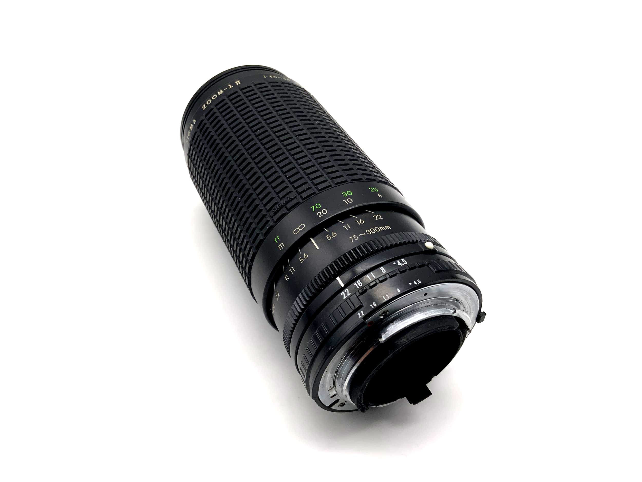 Sigma 75-300mm 1:4.5-5.6 Ai-S Objektiv Multi Coated Zoom II  Lens (Nikon F)