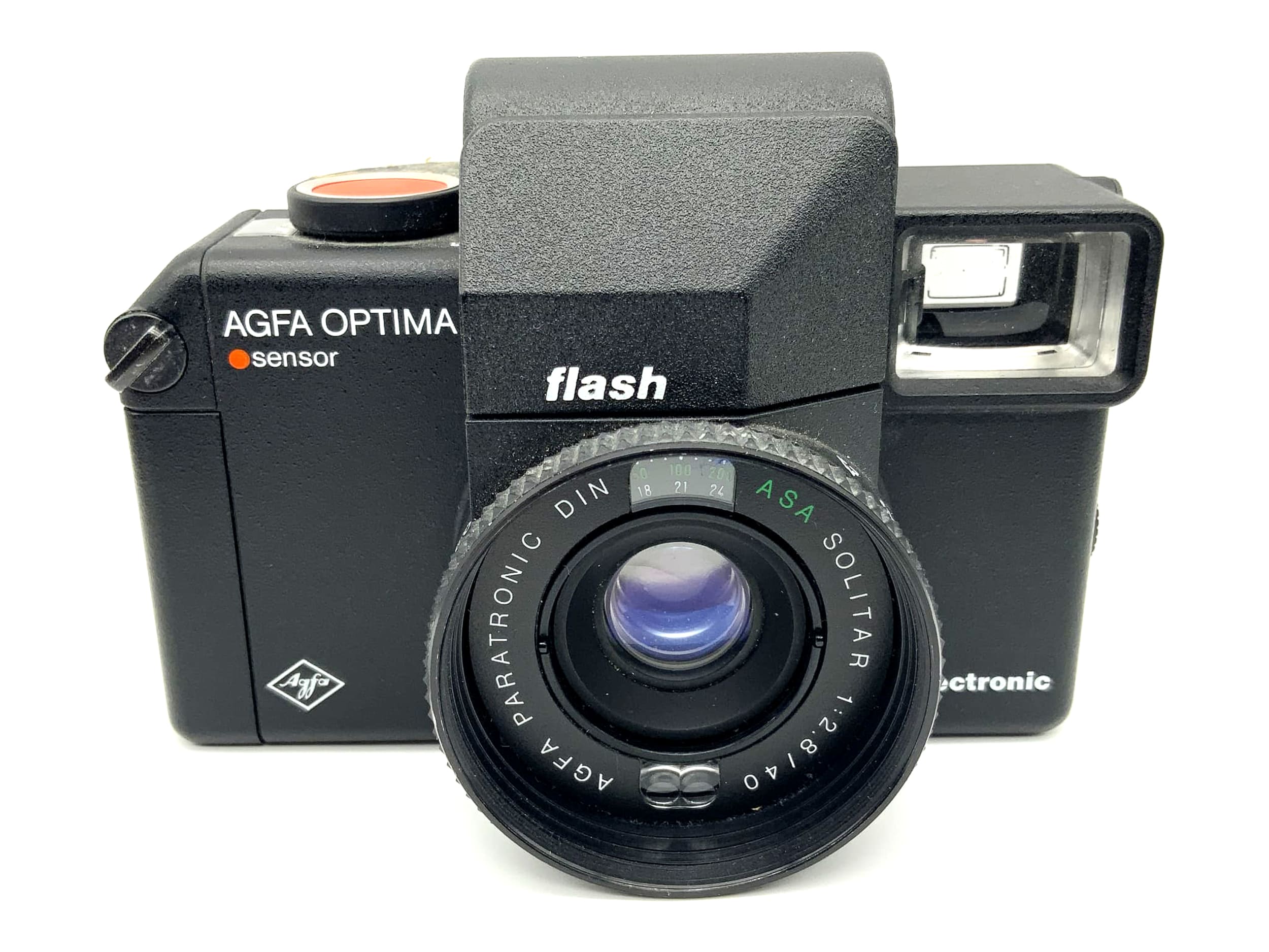 Agfa Optima Flash sensor Sucherkamera mit ASA Solitar 1:2.8/40