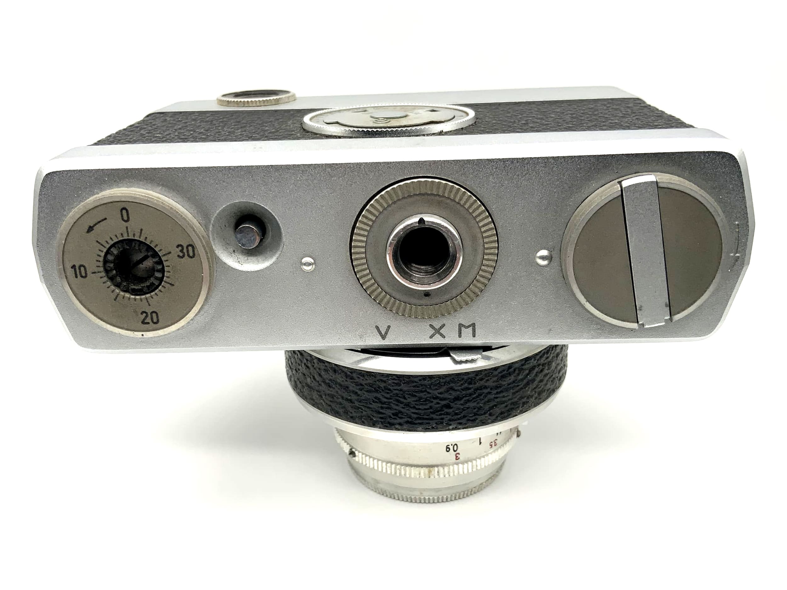 Pentacon Werra Sucherkamera mit Carl Zeiss Tessar 2,8/50 Prestor RVS schwarz