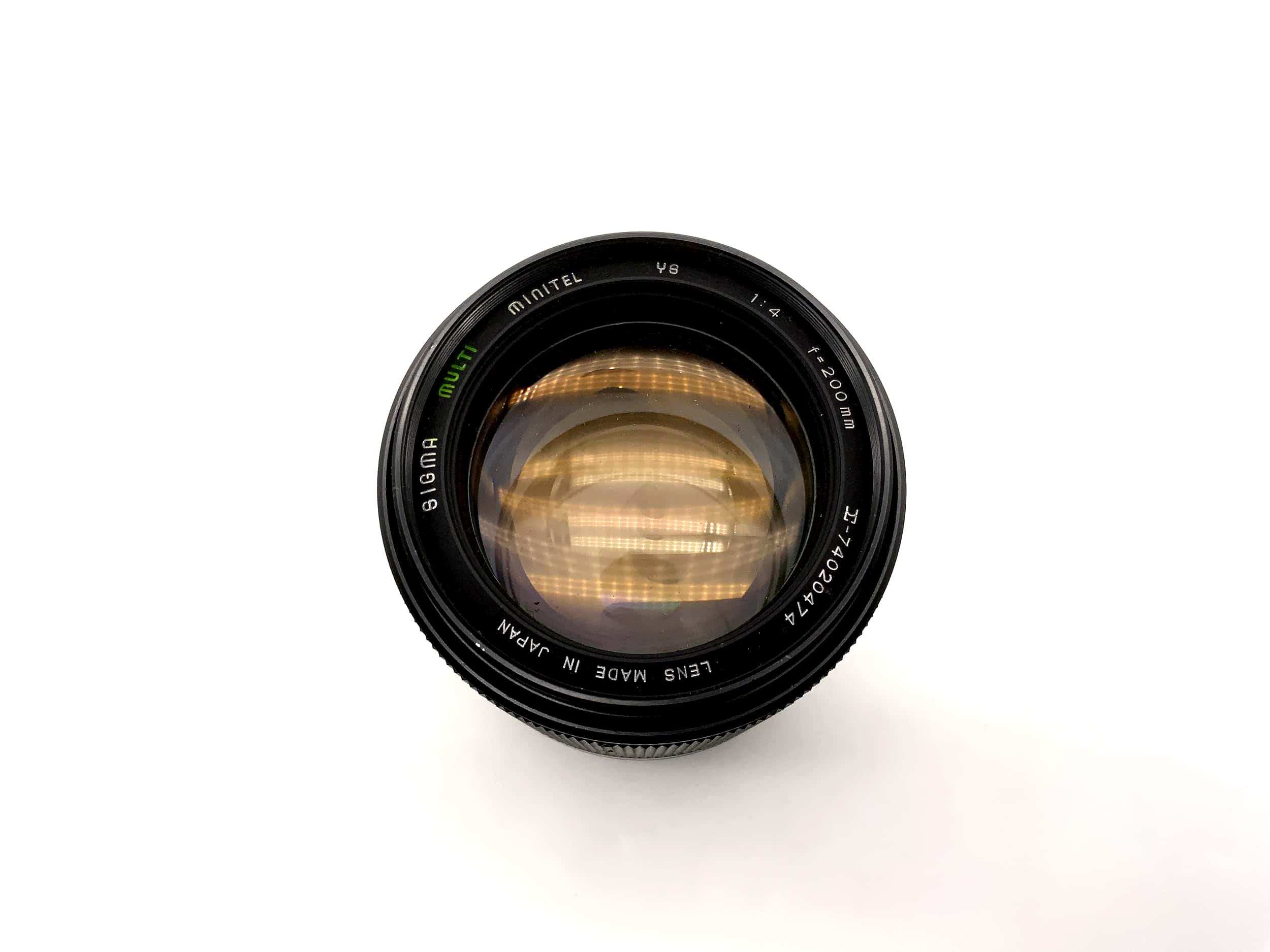Sigma 200mm 1:4 Objektiv Multi Minitel YS Kamera Camera Lens (M42)