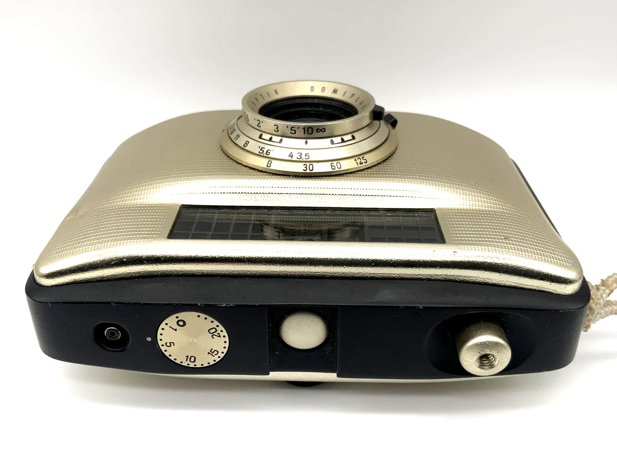 Pentacon Penti II Sucherkamera mit Meyer Optik Domiplan V 1:3.5/30 gold/schwarz