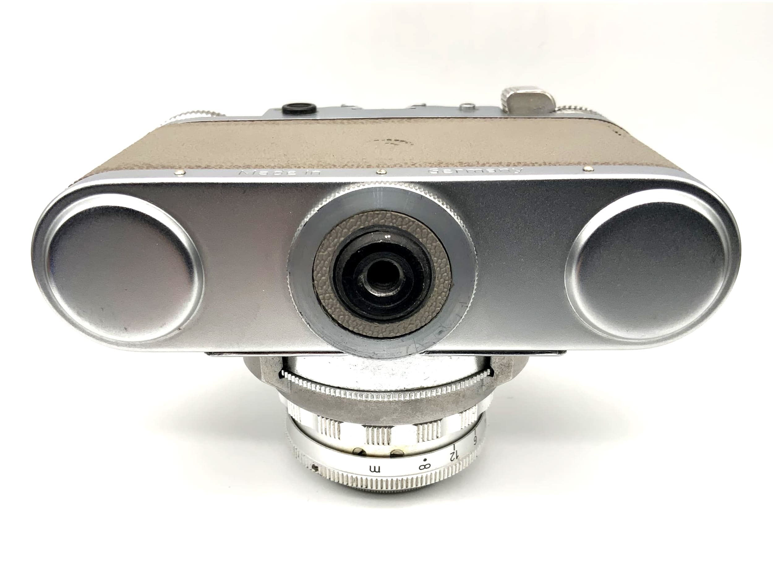 Braun Paxette Sucherkamera + Steinheil München Cassarit 2.8/45 Prontor-SVS grau