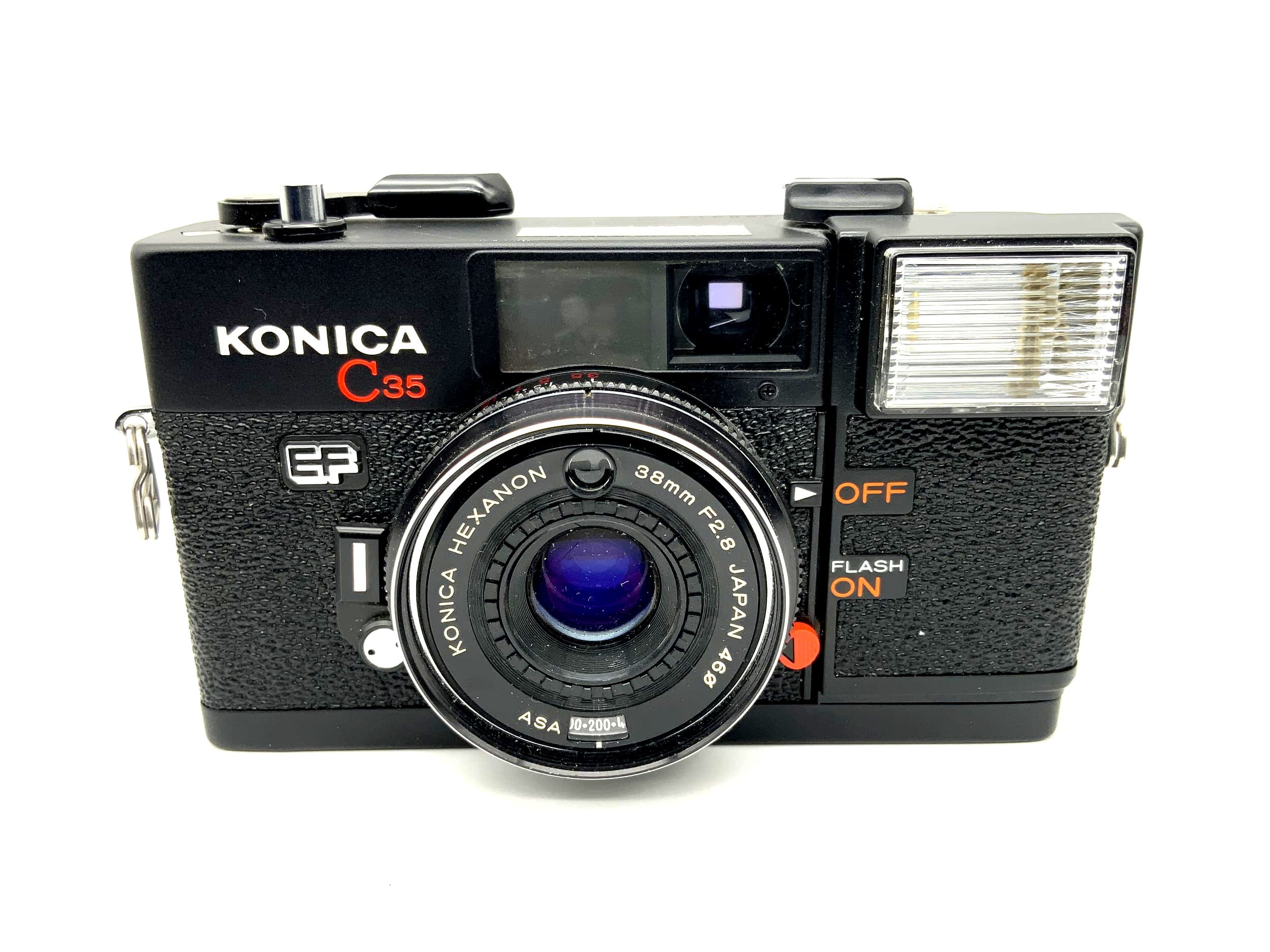 Konica C35 Point&Shoot mit Hexanon F2.8/38mm Kompaktkamera Analogkamera 35mm