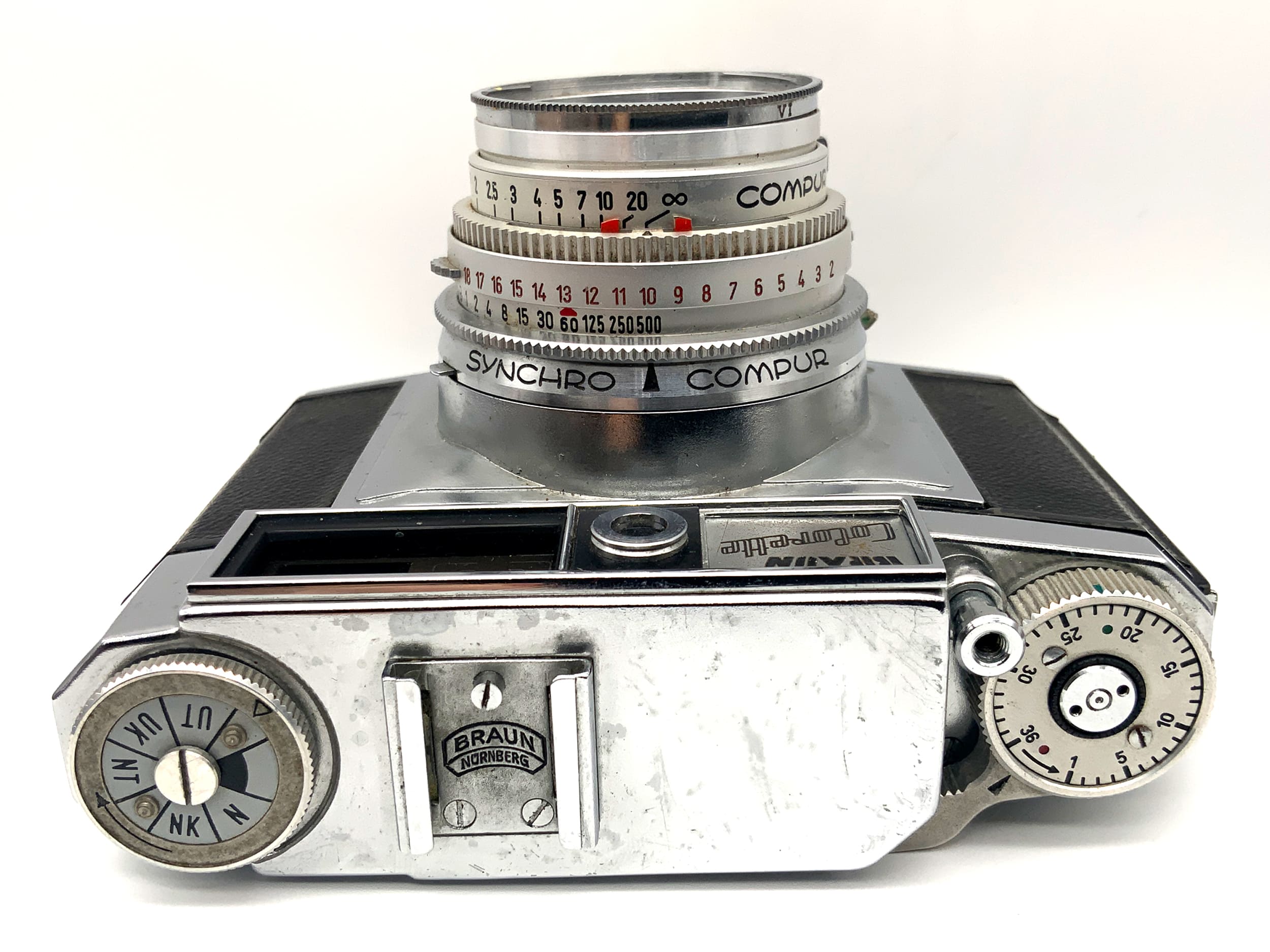 Braun Colorette Sucherkamera mit Steinheil Cassarit 1:2.8/50mm Synchro Compur