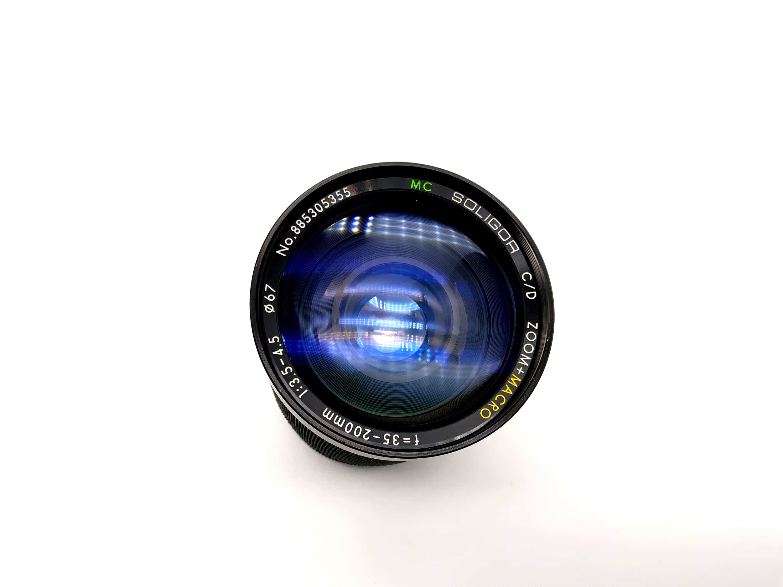 Soligor 35-200mm 1:3,5-4,5 Objektiv C/D Zoom+Macro MC Kamera Lens (Canon FD)