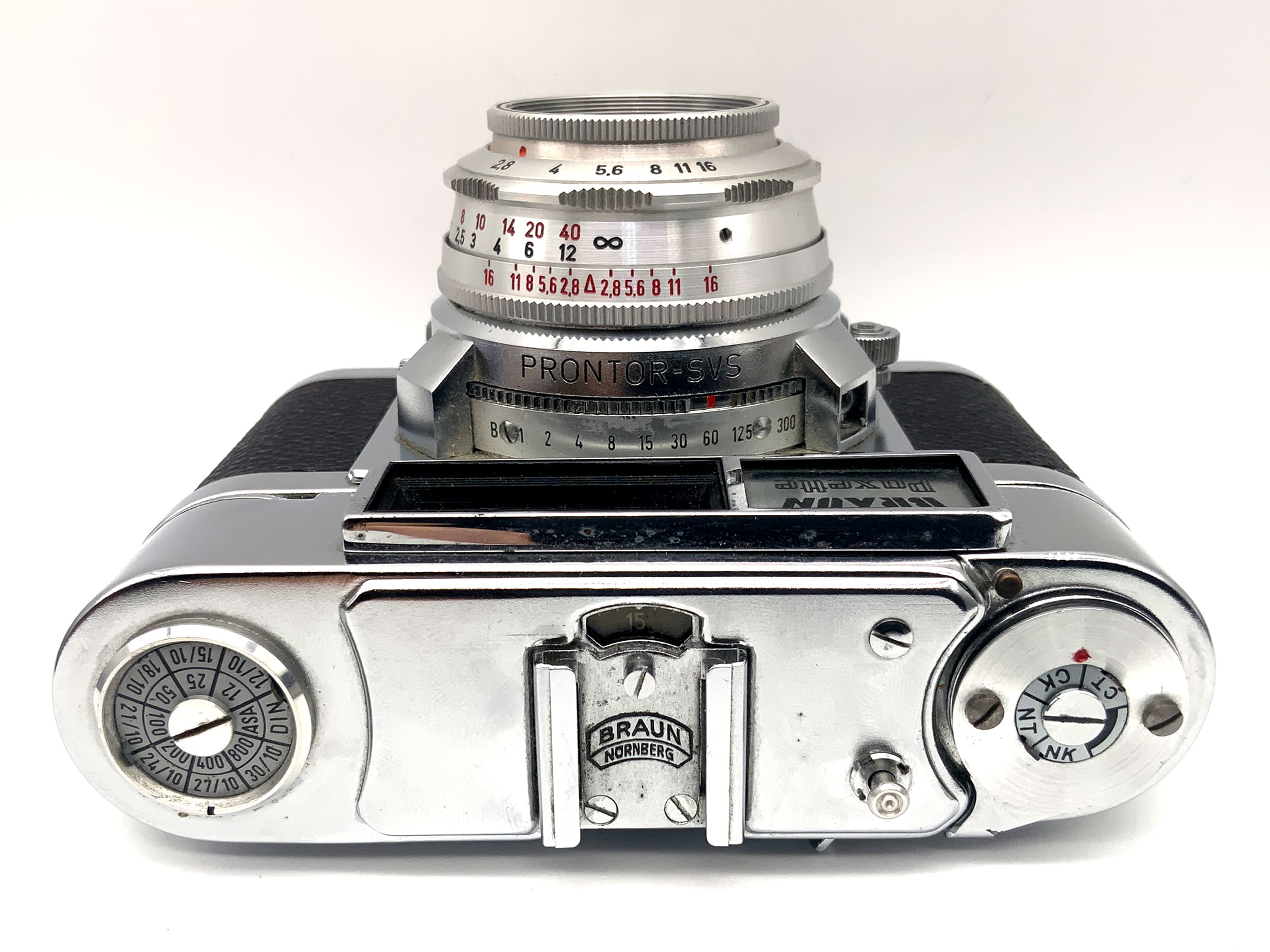 Braun Paxette Sucherkamera mit Katagon 1:2.8/50 Prontor-SVS Analogkamera