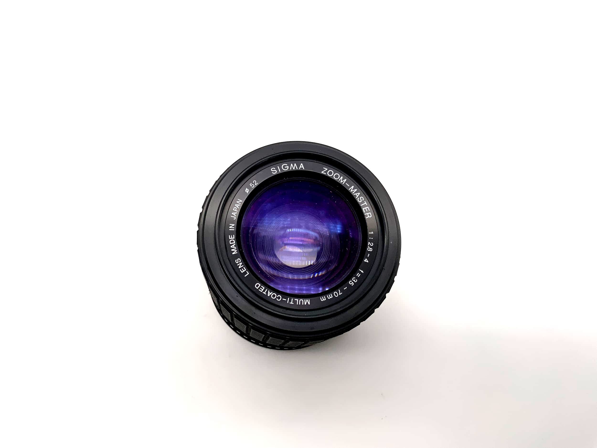 Sigma 35-70mm 1:2.8-4 Objektiv Zoom-Master Multi-Coated Kamera Lens (Canon FD)