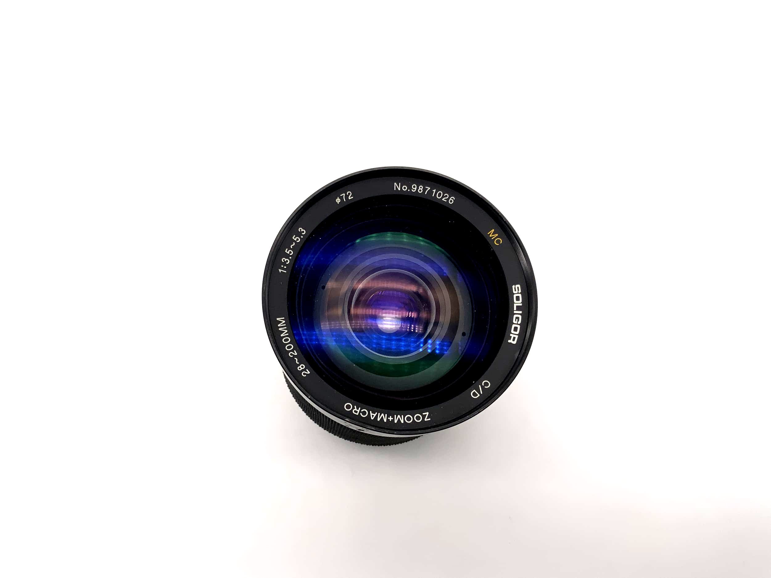 Soligor 28-200mm 1:3.5-5.3 Objektiv C/D Zoom+Macro MC Kamera Lens (Canon FD)