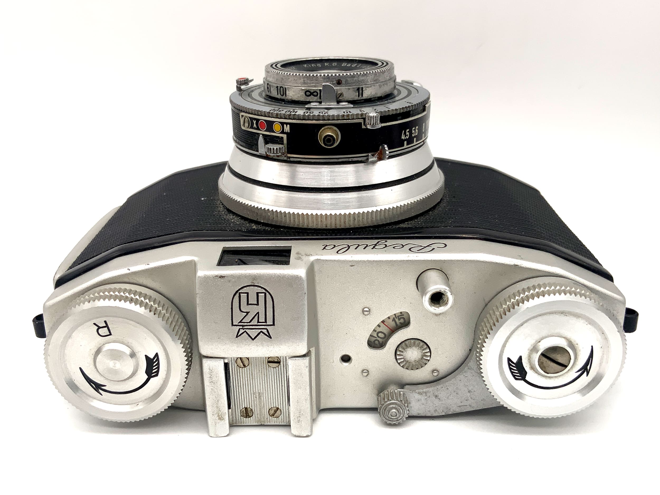 King KG Regula II Sucherkamera mit Regulon 1:4.5/50 red C Prontor-SV