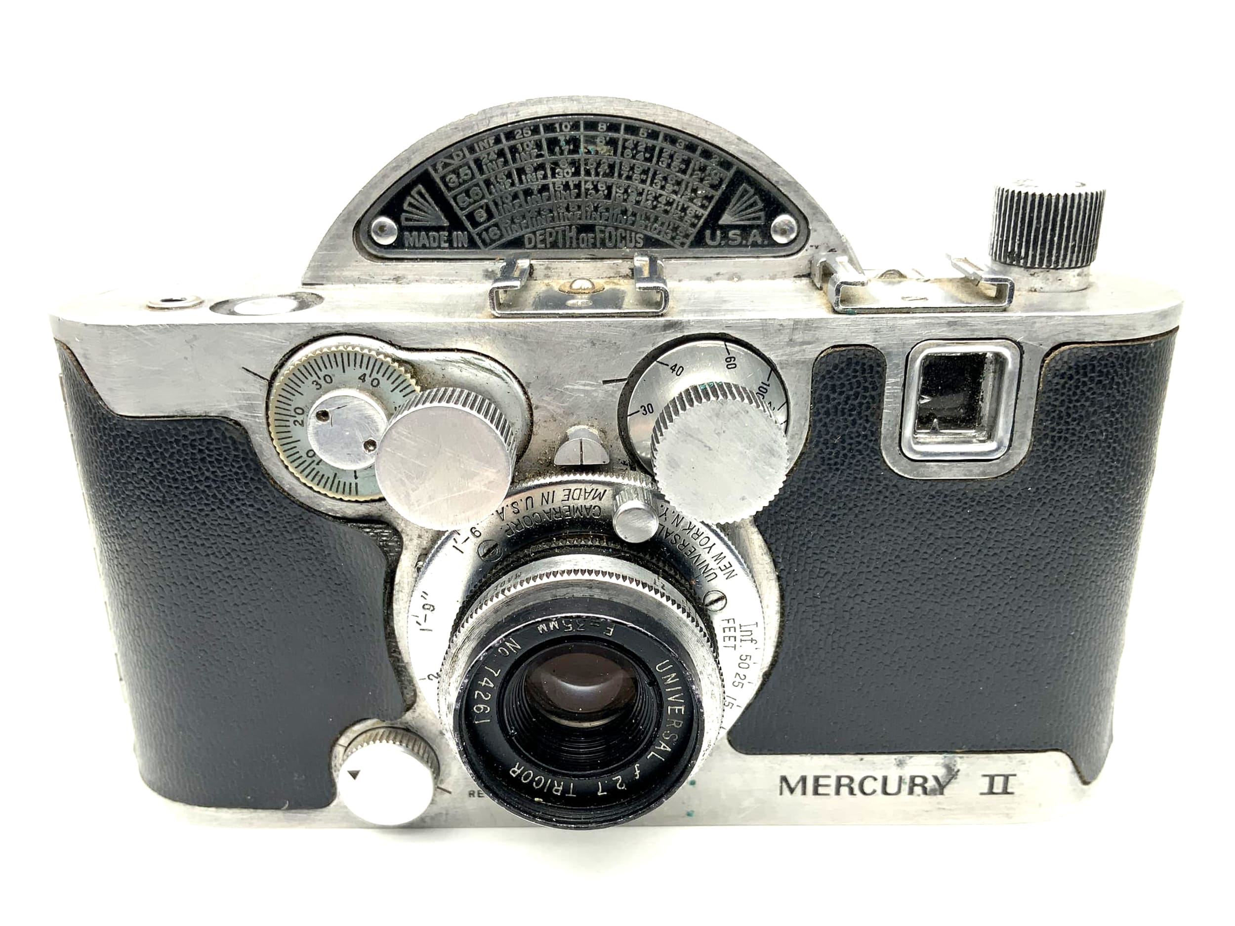 Mercury II Sucherkamera mit Universal Tricor 2.7/35 Kompaktkamera Analogkamera