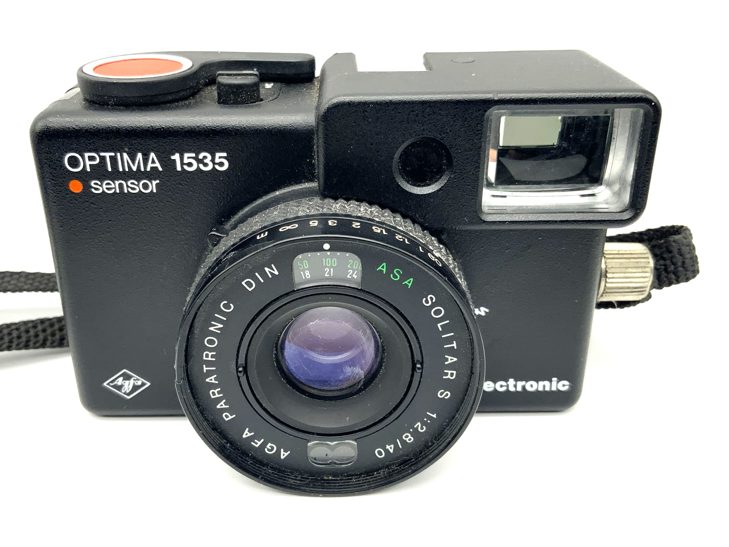 Agfa Optima 1535 sensor Sucherkamera mit Solitar S 1:2.8/40 electronic