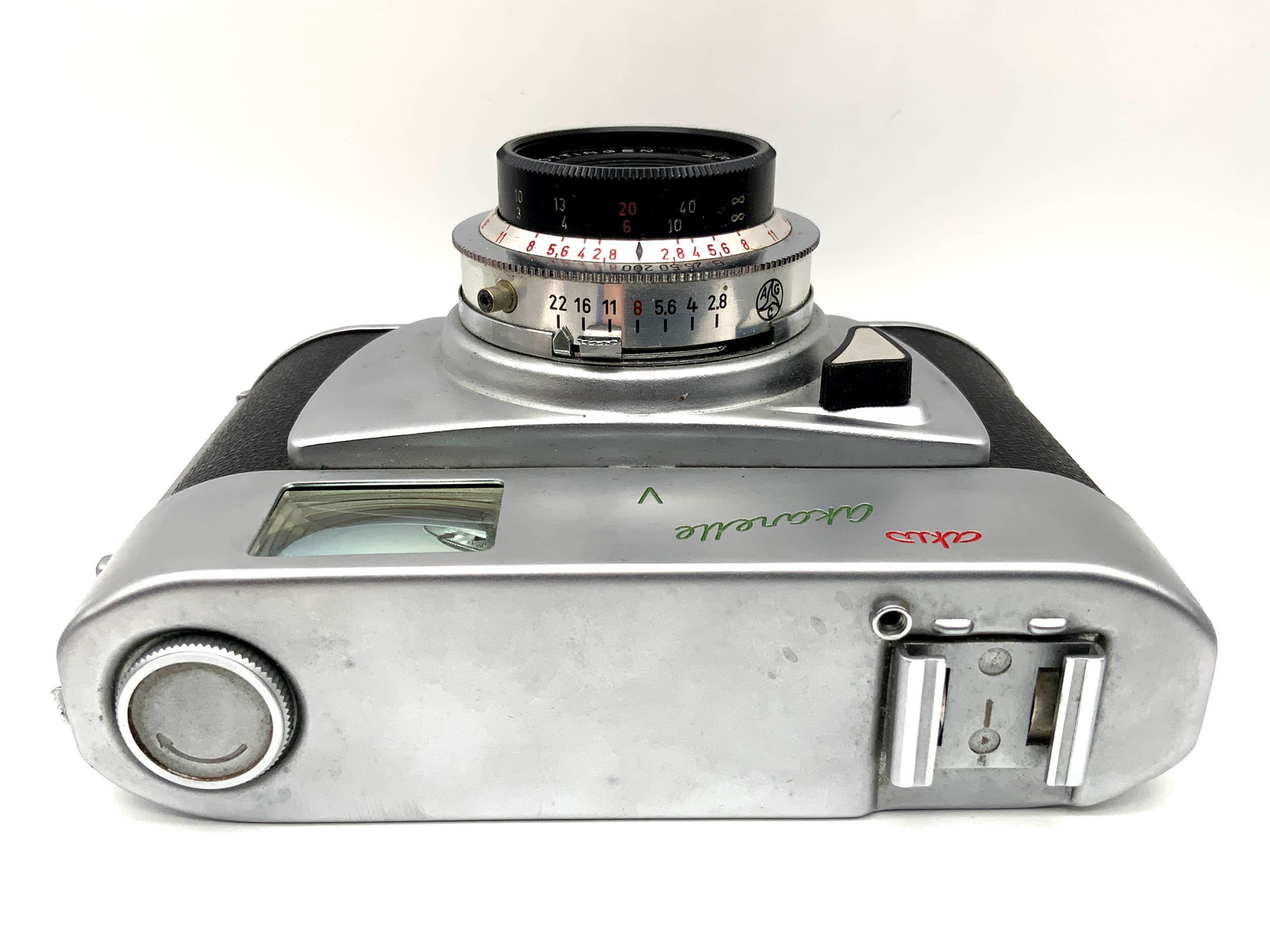 AKW akarette V Sucherkamera mit Arettar 1:2.8/45 Vario Analogkamera