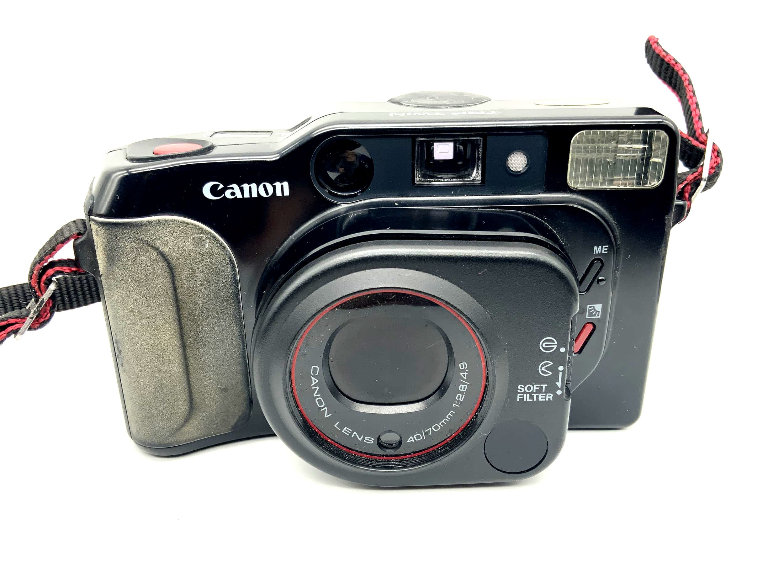 Canon Top Twin Point&Shoot mit 40/70mm 1:2.8/4.9 Lens Analogkamera 35mm
