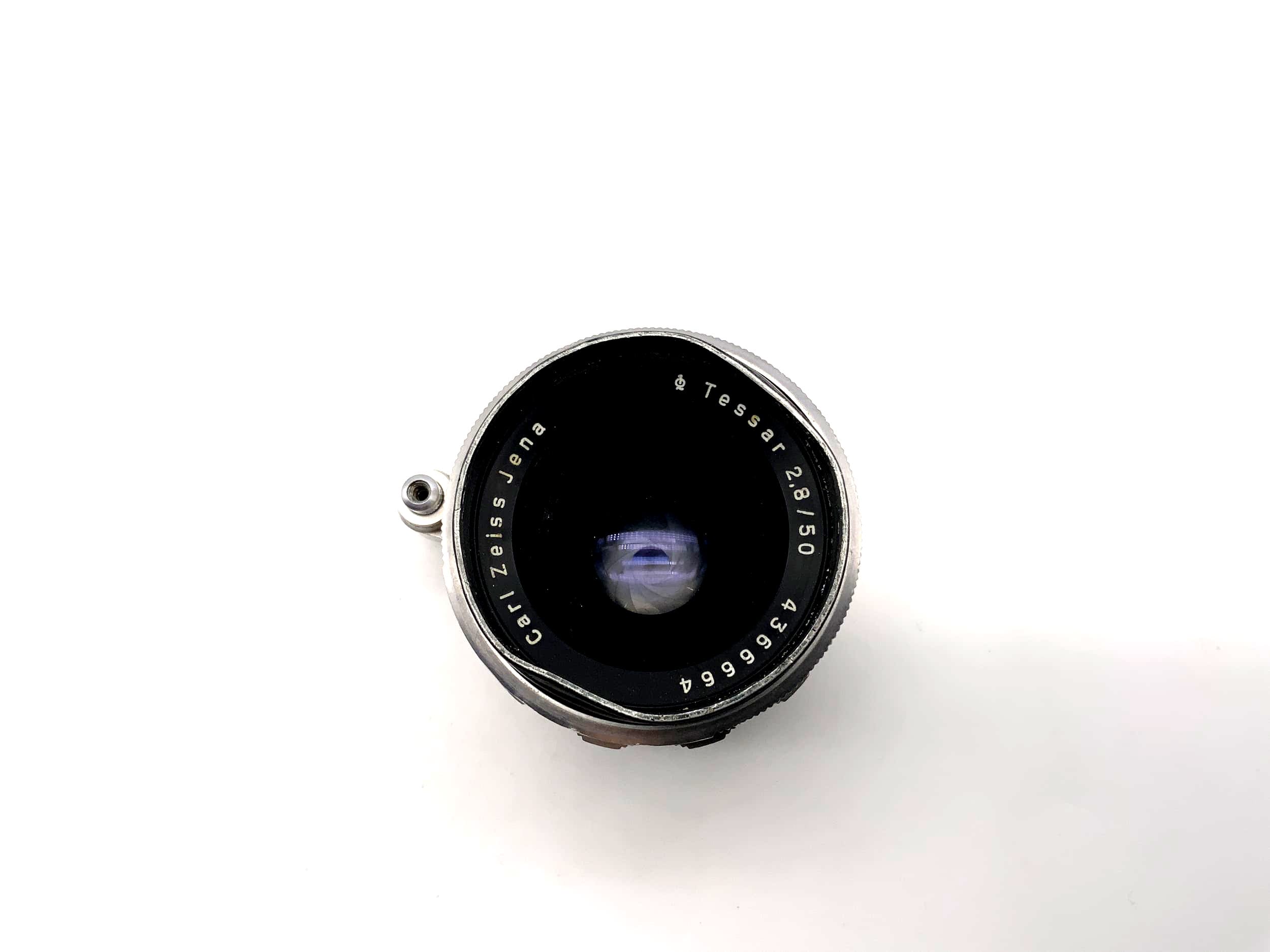 Carl Zeiss 50mm 1:2,8 Objektiv Tessar Kamera Camera Lens (Exa)