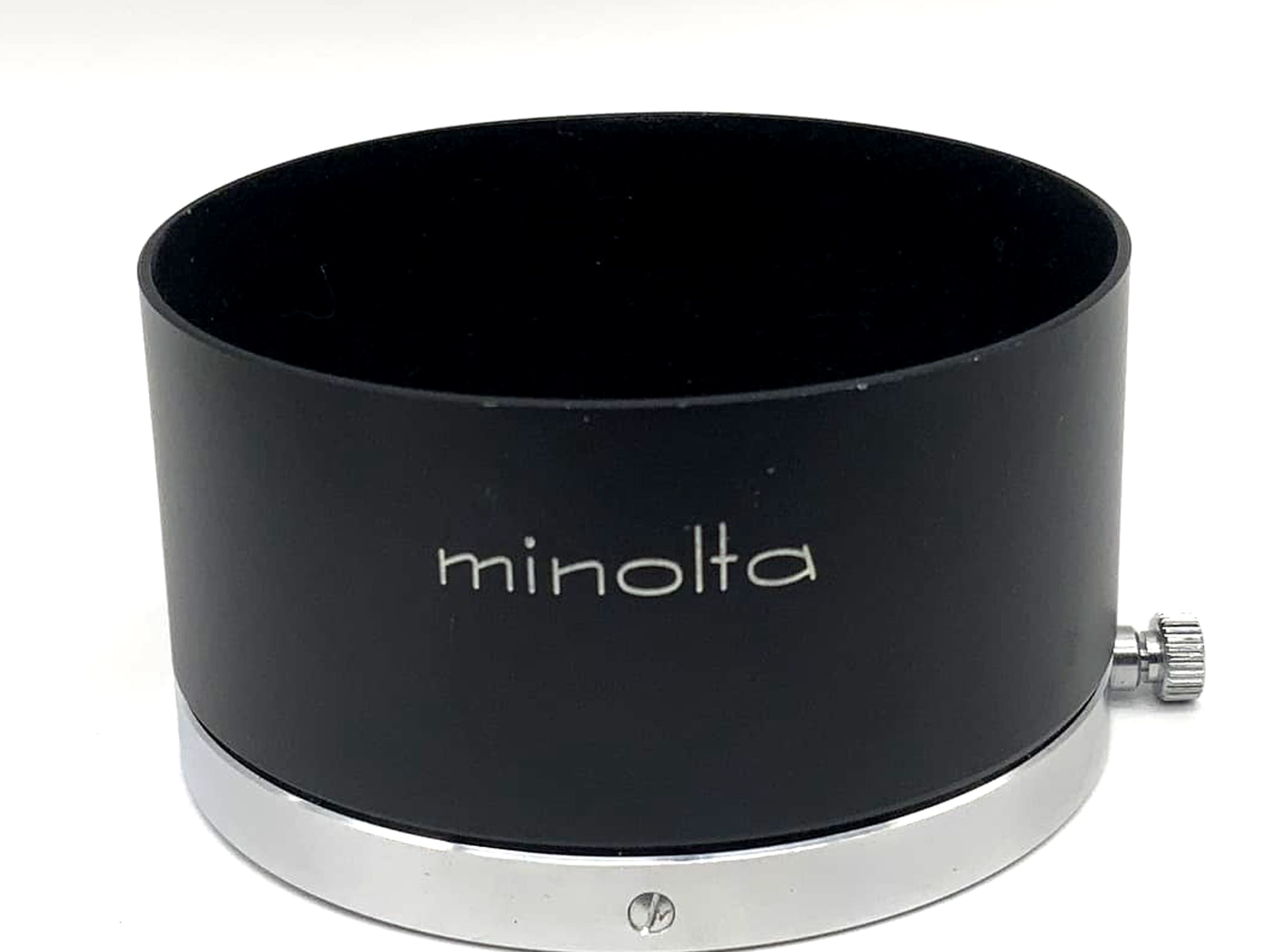 Gegenlichtblende Minolta D57KH Metall metal lenshood Sonnenblende