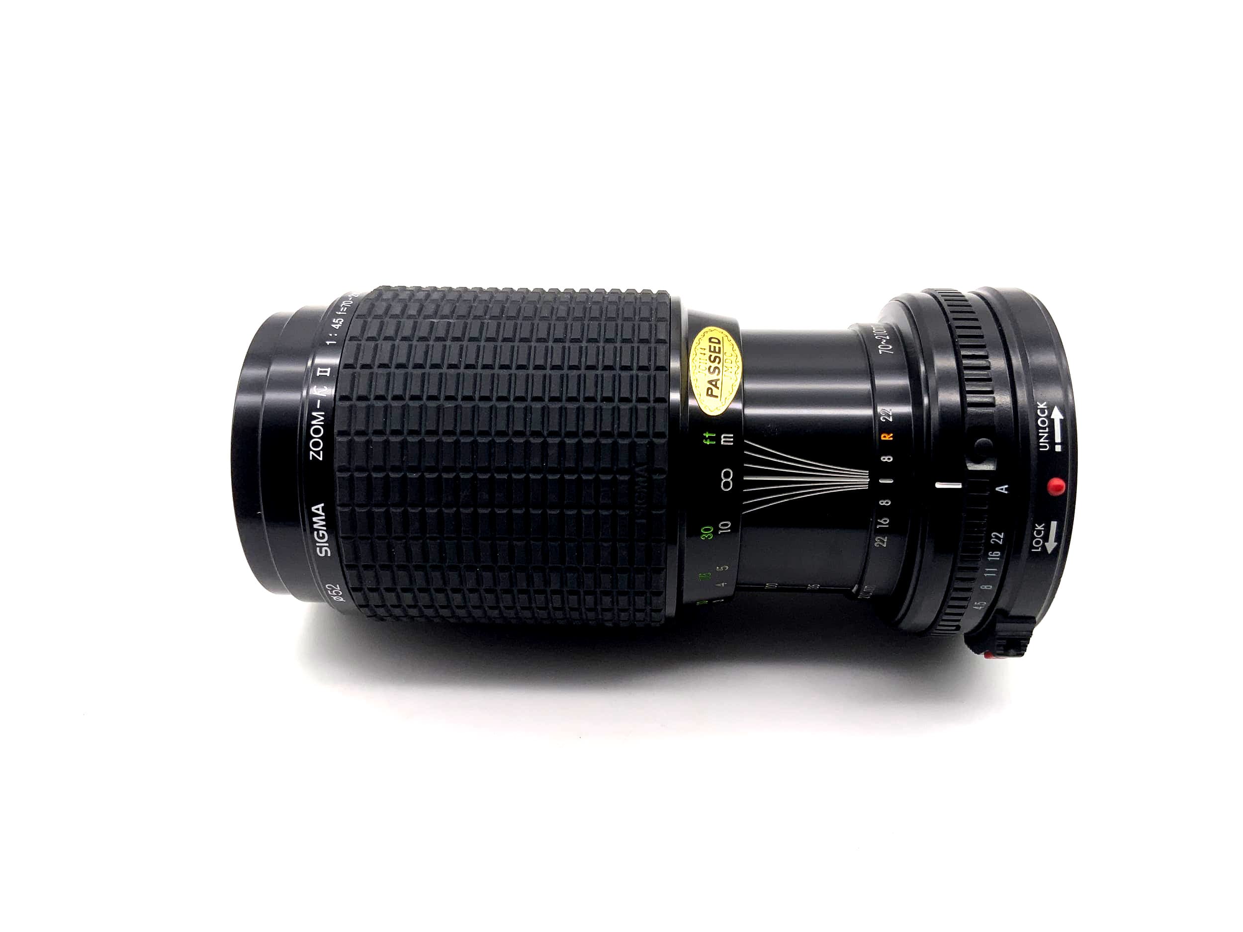 Sigma 70-210mm 1:4,5 Objektiv Zoom-K II Multi Coated Kamera Lens (Canon FD)