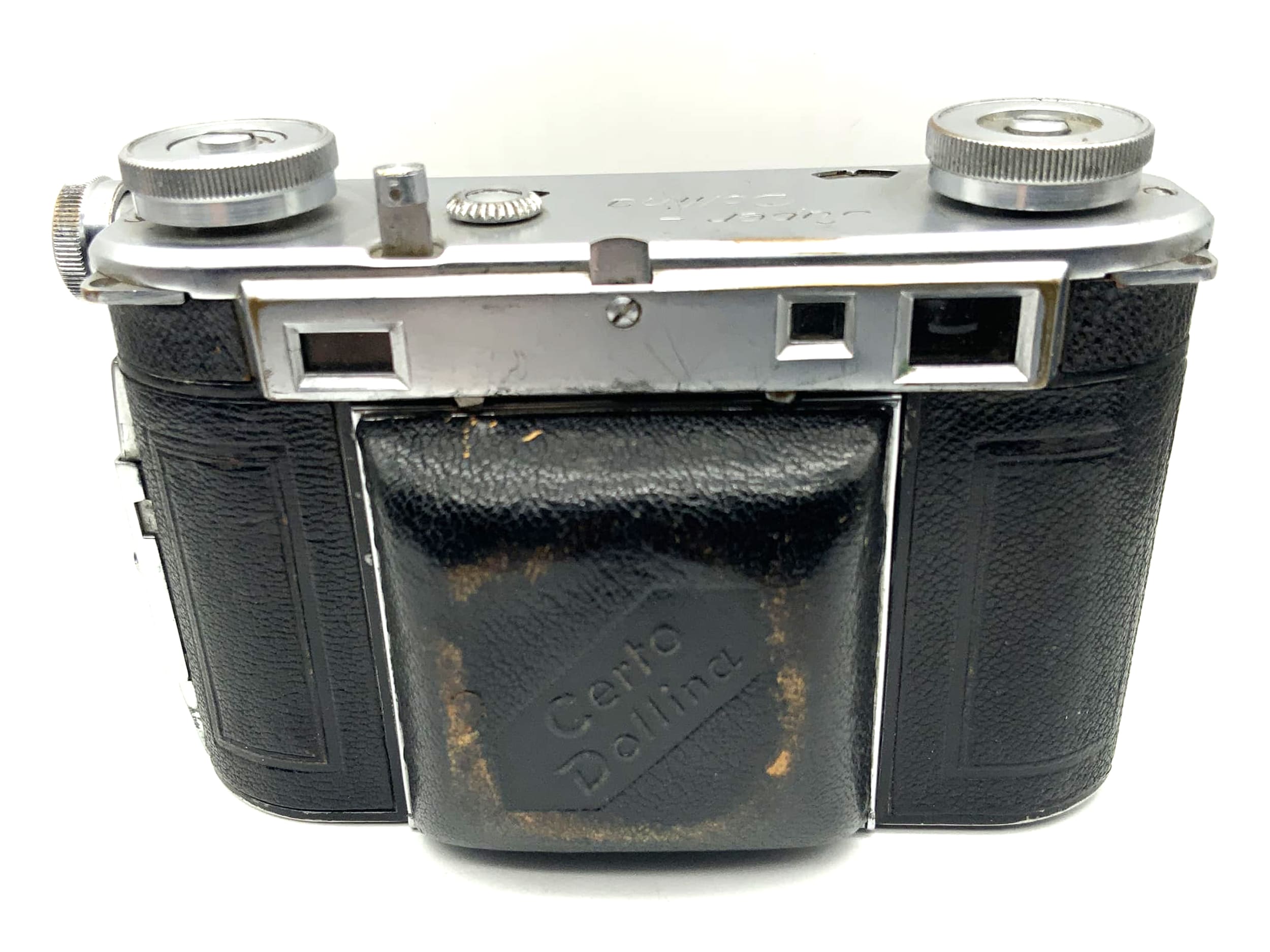 Certo Super Dollina Sucherkamera mit Cassar 1:2.9 f=5cm Compur Klappkamera