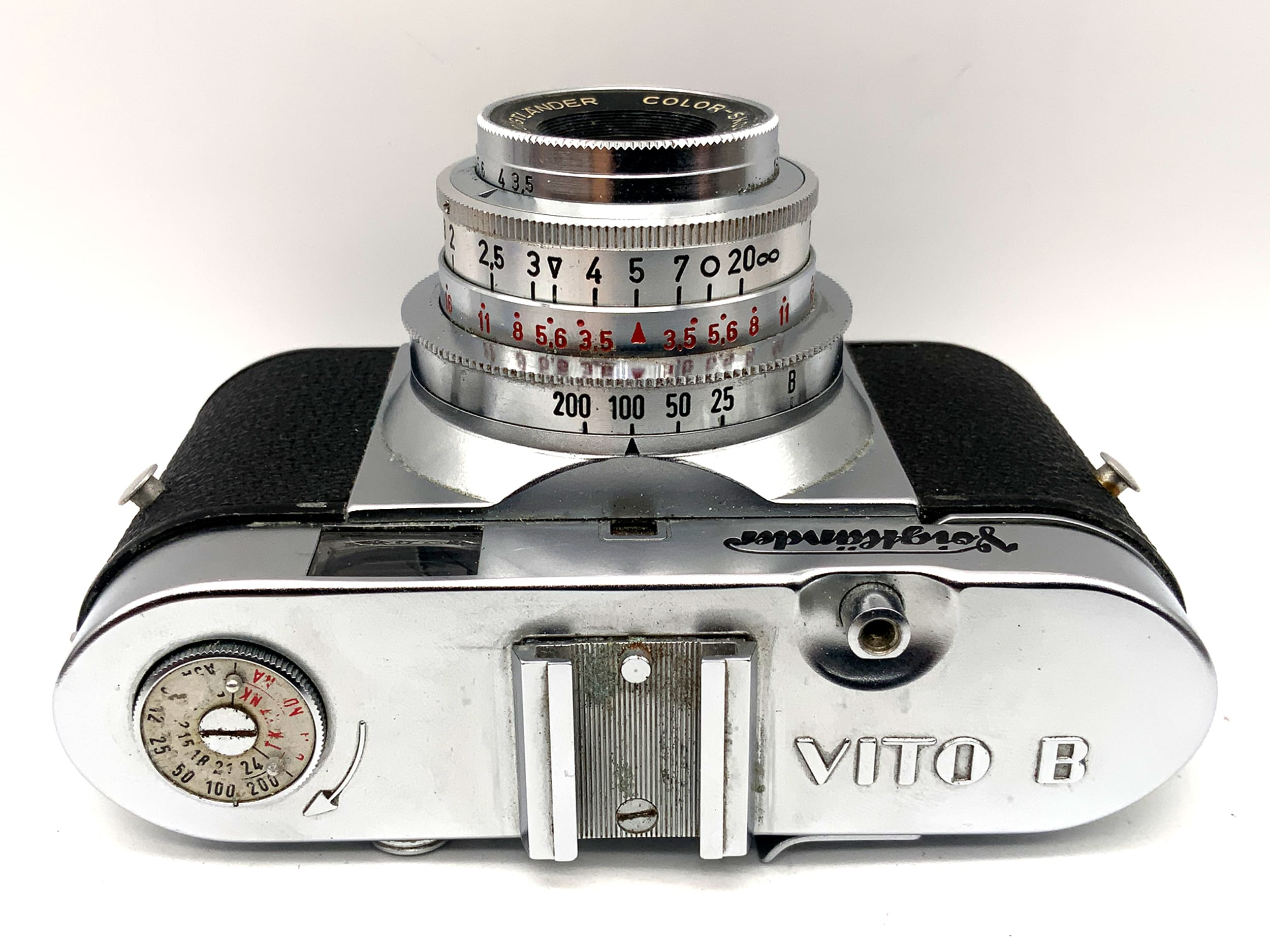 Voigtländer Vito B Sucherkamera mit Color-Skopar 1:3.5/50 Pronto Analogkamera