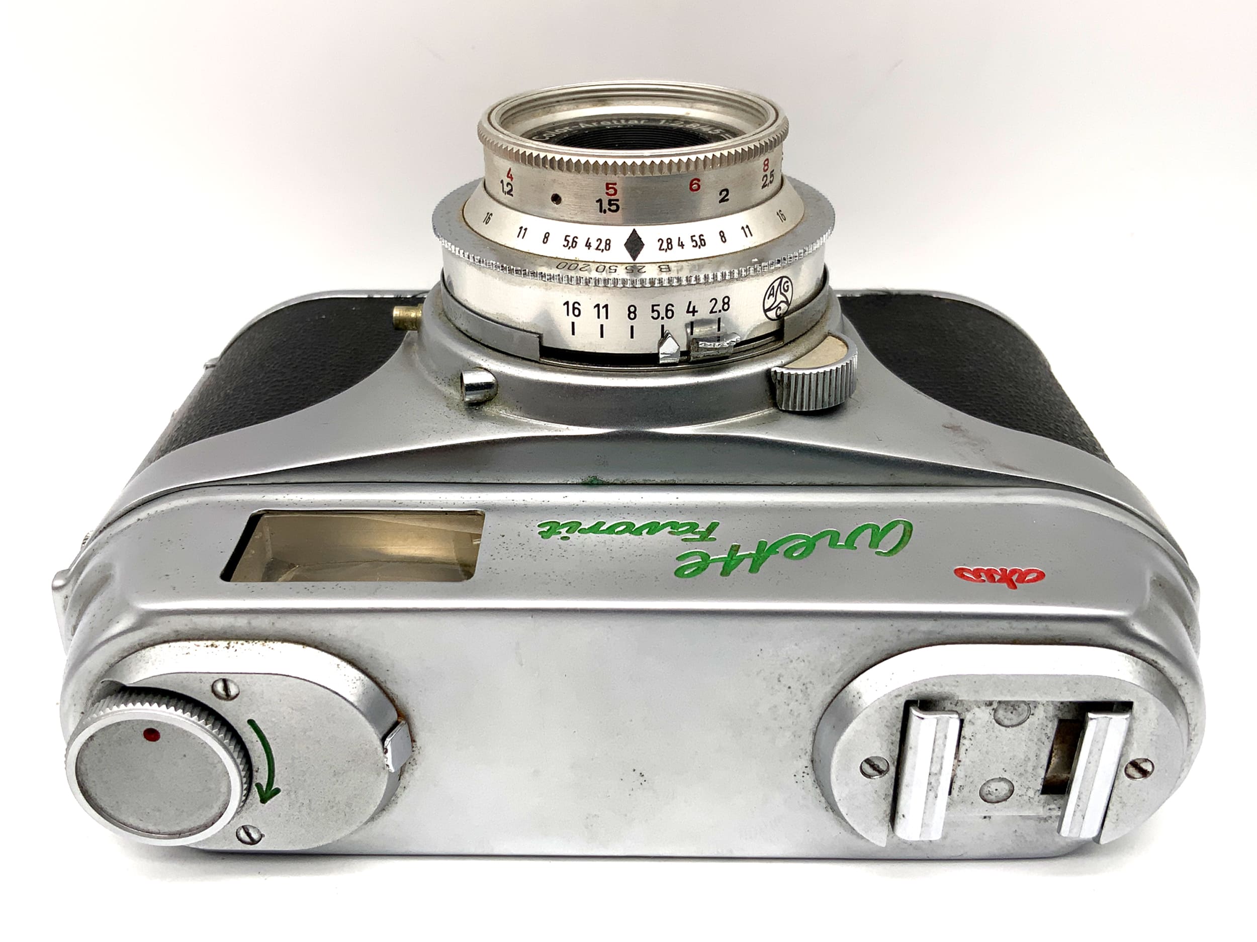 AKW Arette Favorit Sucherkamera mit Color-Arettar 1:2.8/45 Vario Analogkamera