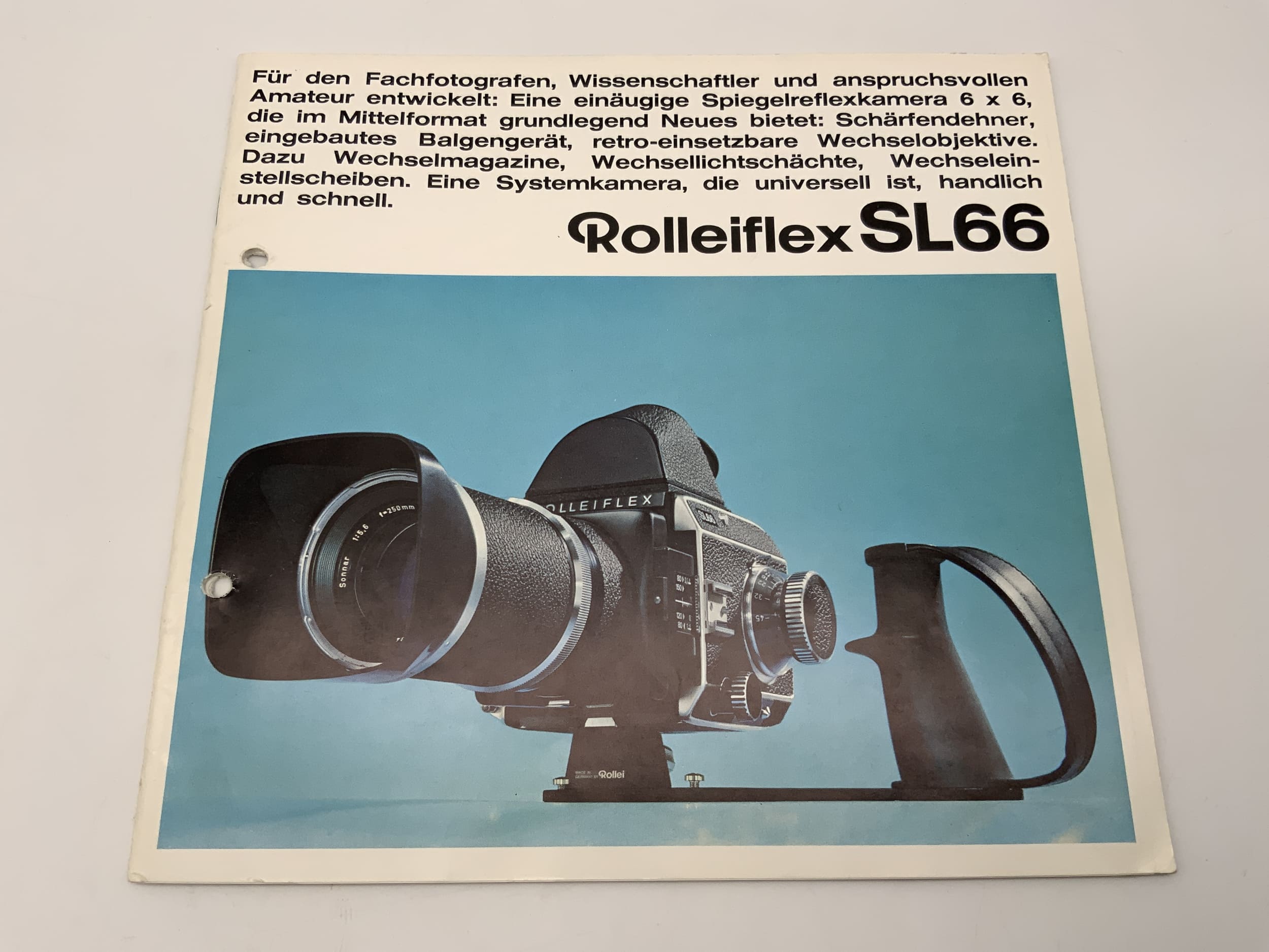 Rolleiflex SL66 Broschüre Deutsch Gebrauchsanweisung Magazin