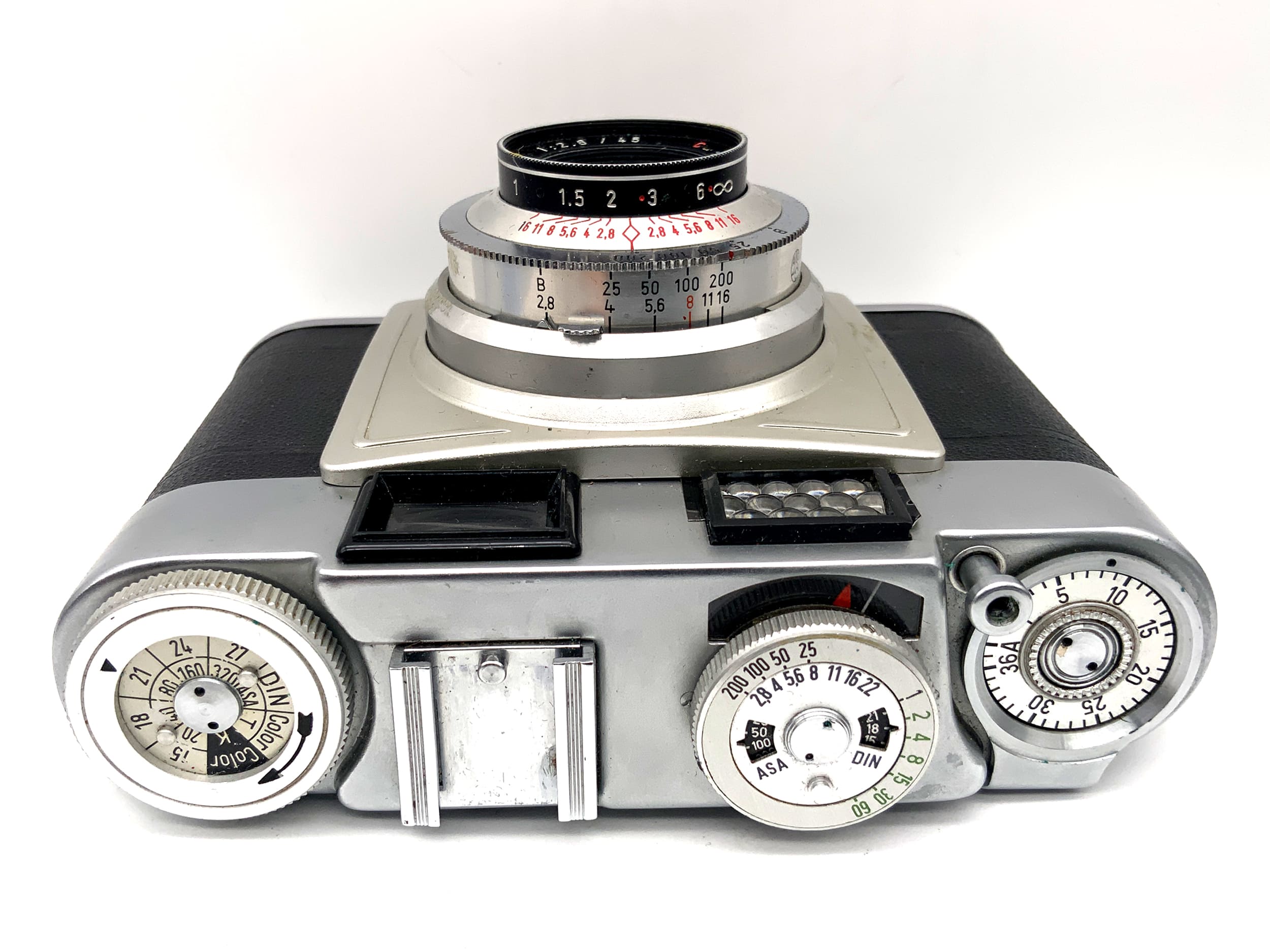 Franka Frankarette Sucherkamera mit Ennagon 1:2.8/45 red C Pronto Analogkamera