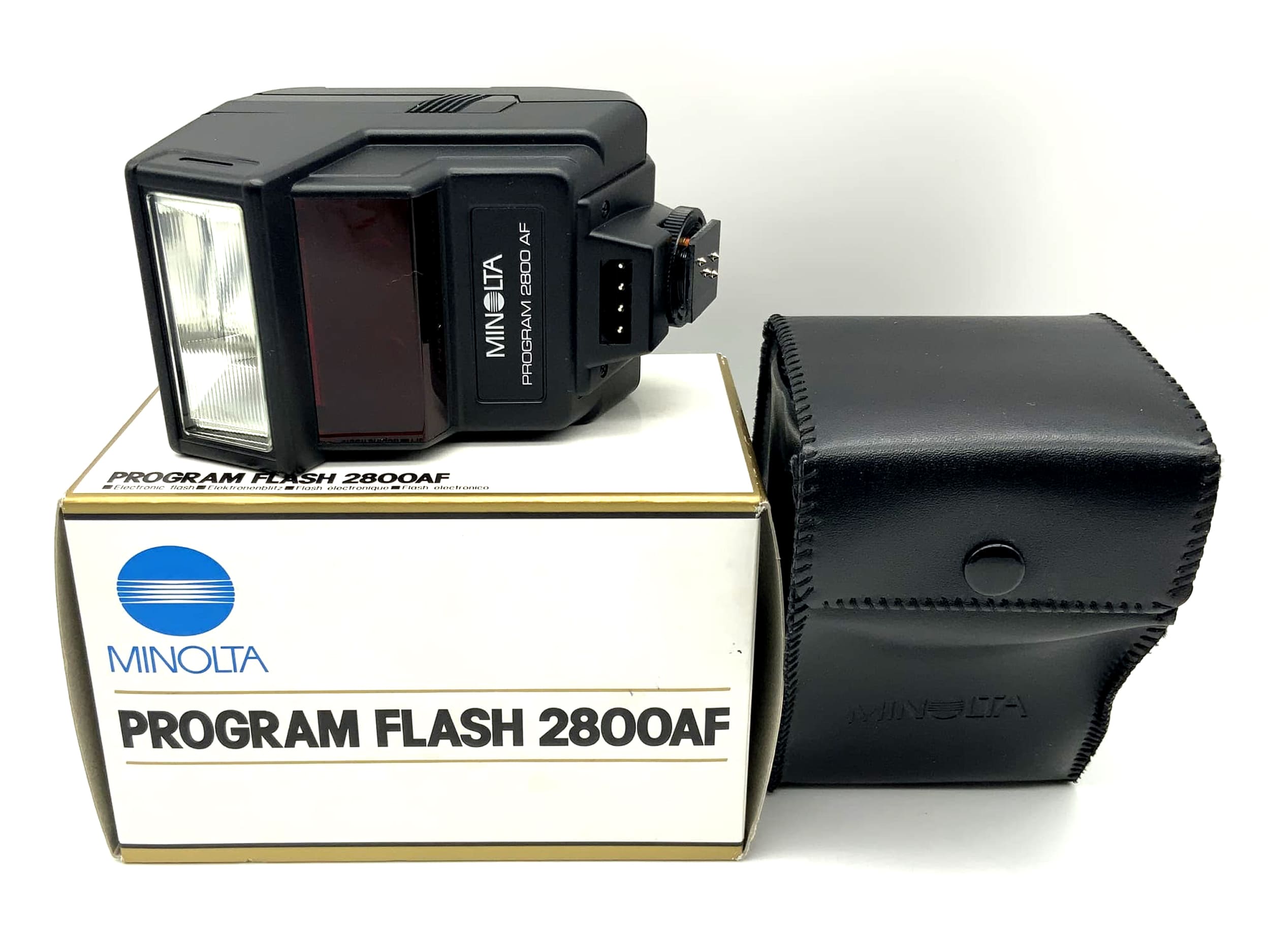 Minolta Program Flash 2800AF Blitzgerät mit OVP Kamera Blitz Aufsteckblitz