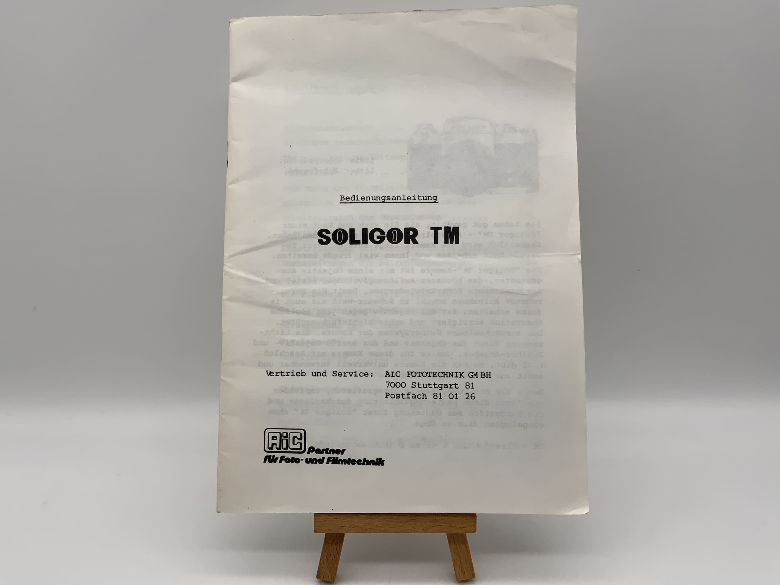 Soligor TM Bedienungsanleitung Deutsch Gebrauchsanweisung Magazin