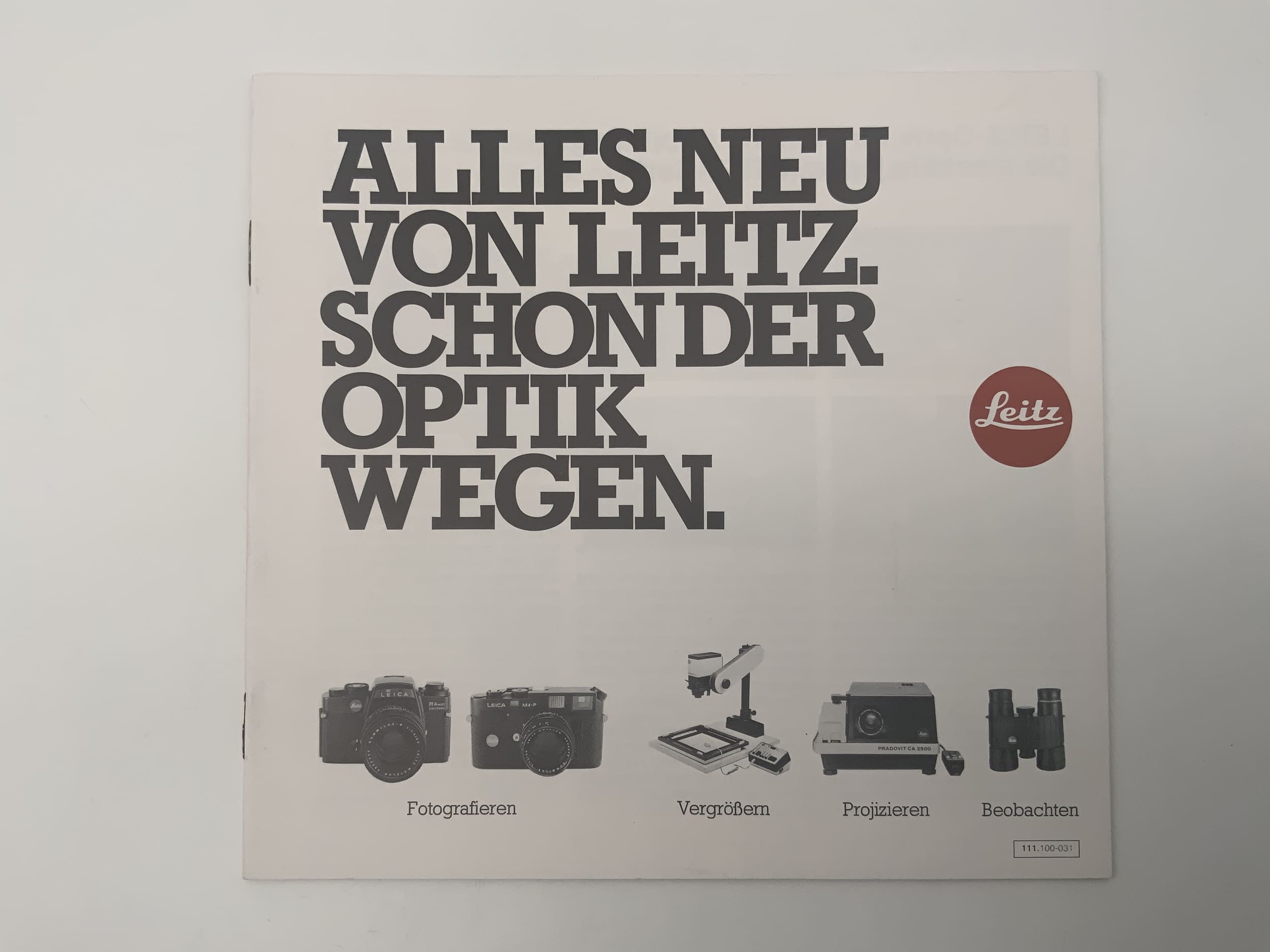 Leitz 111.100-031 Alles neu von Leitz. Broschüre Deutsch