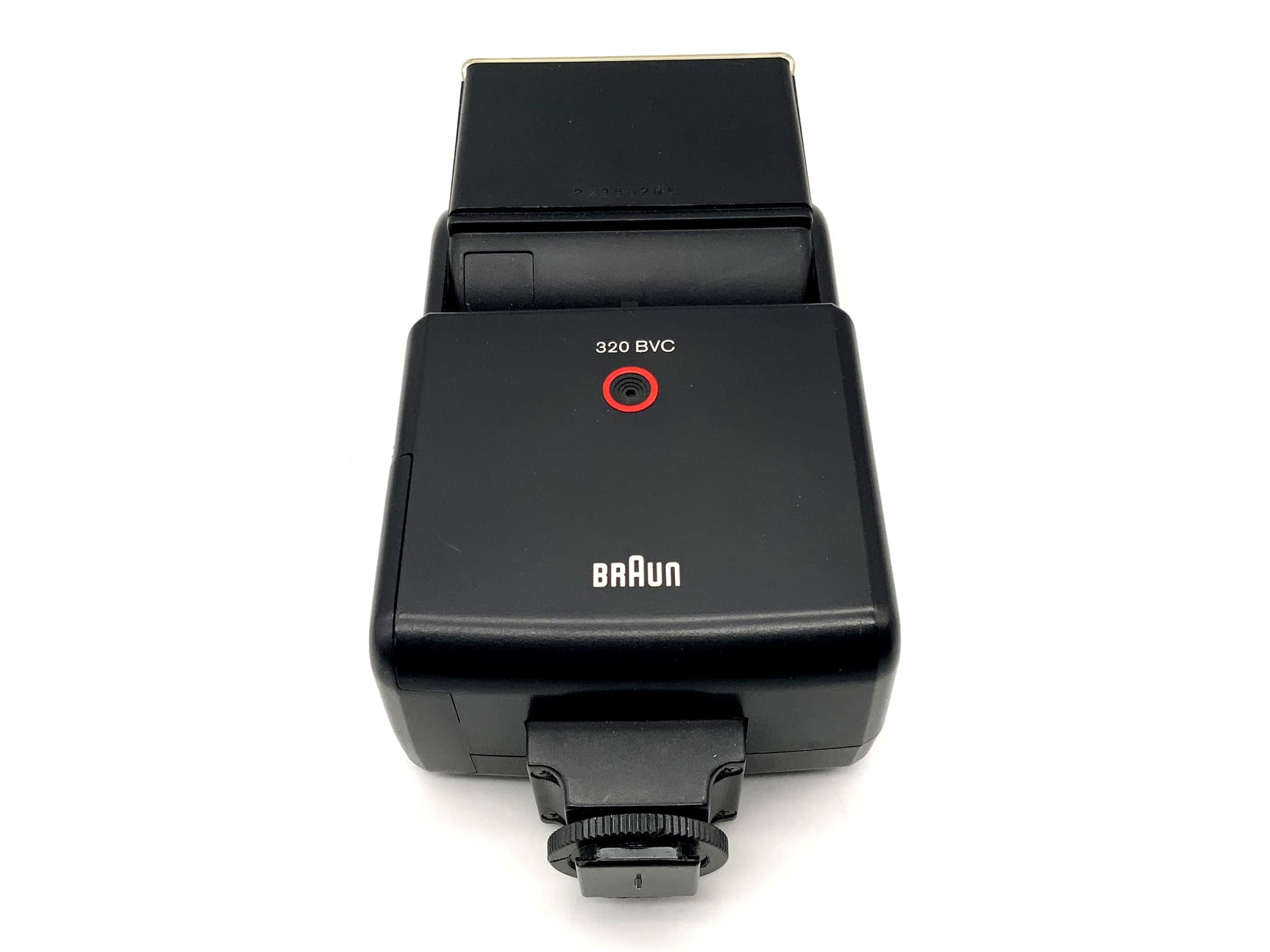 Braun 320 BVC Blitzgerät Mittelkontakt Kamera Blitz Aufsteckblitz Flash Licht