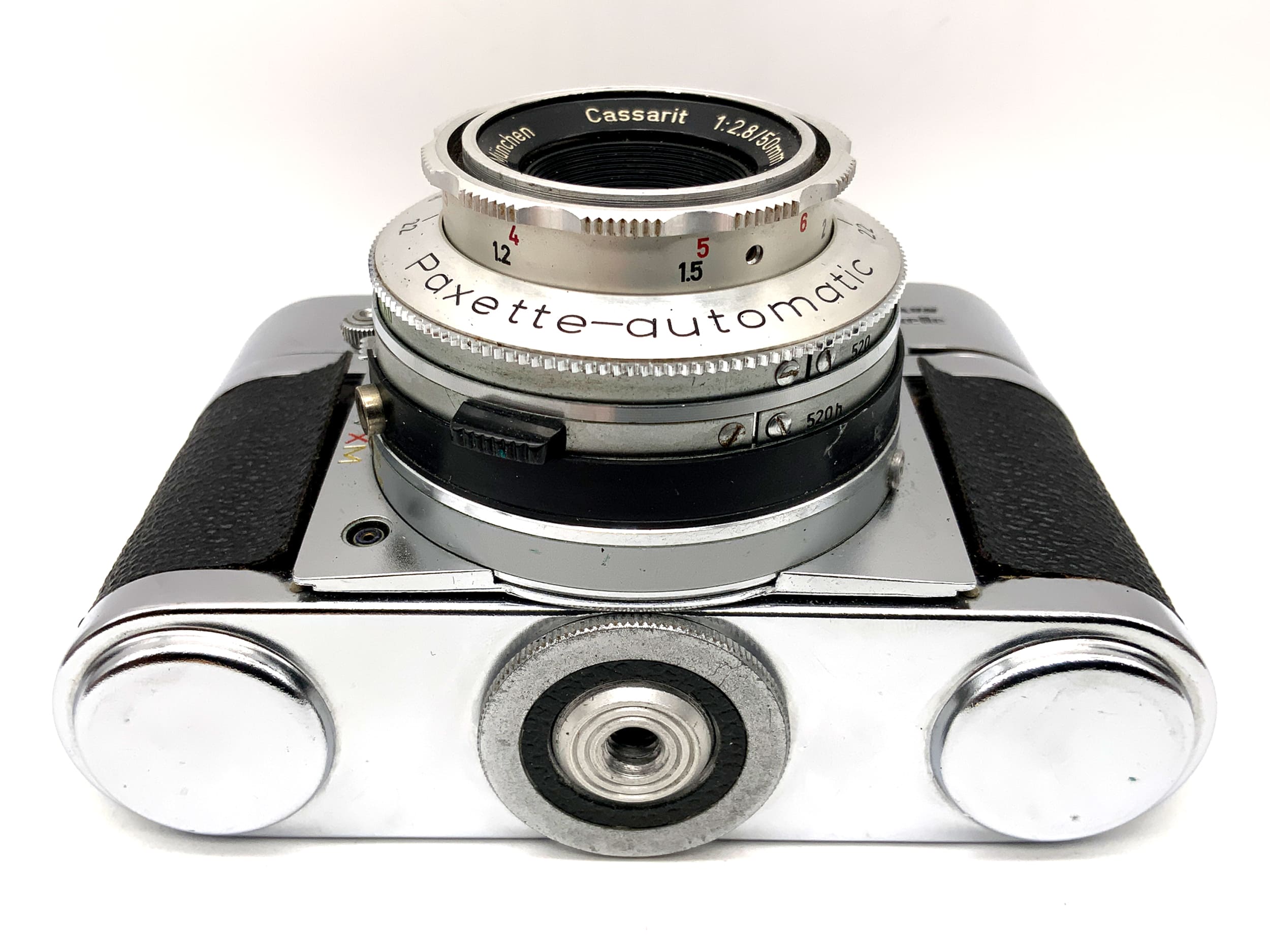 Braun Paxette automatic Sucherkamera Steinheil Cassarit 1:2.8/50mm !Beli defekt!