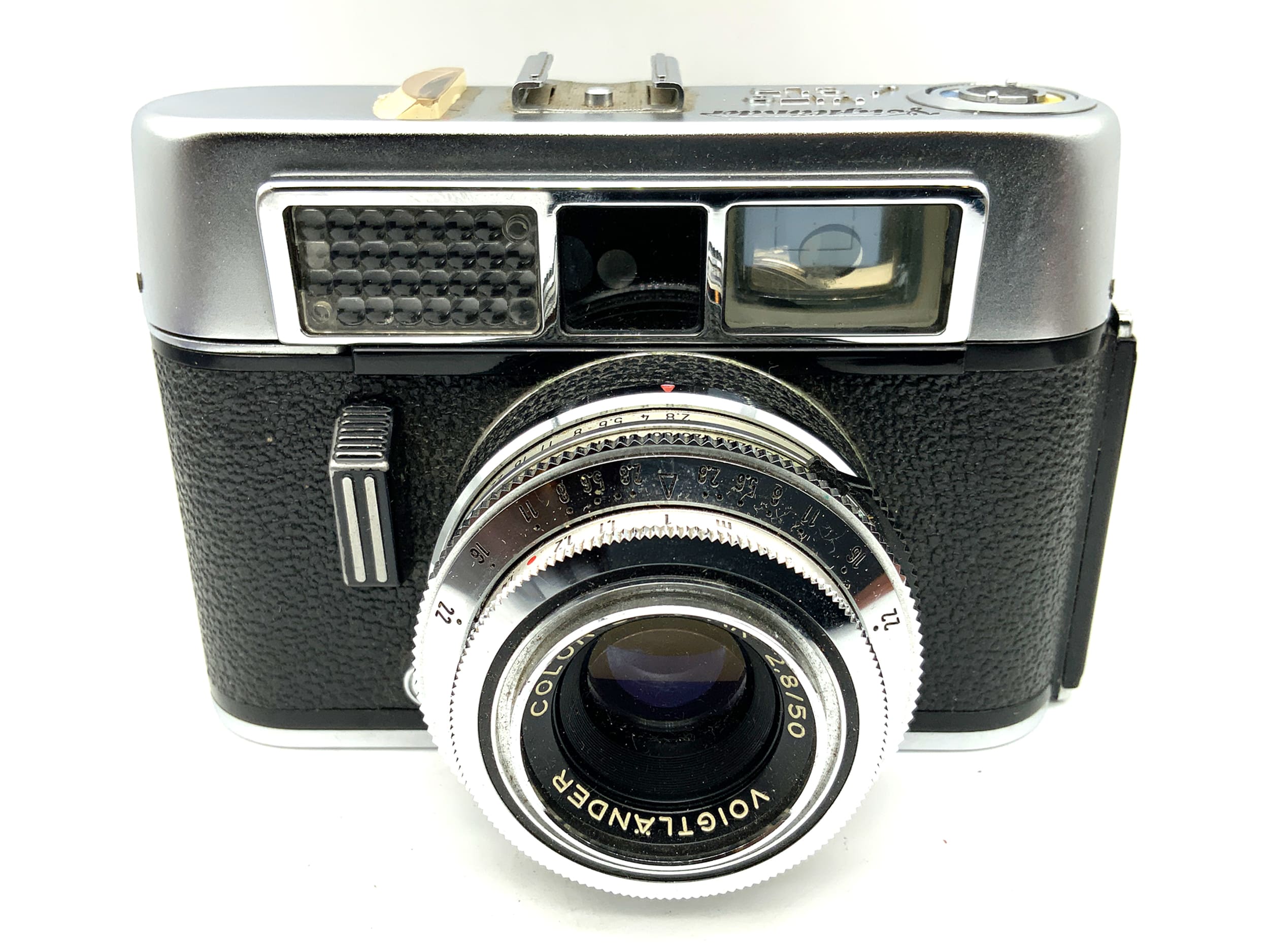 Voigtländer Vito CLR mit Color-Skopar 1:2.8/50 Prontor 500 LK !Beli defekt!