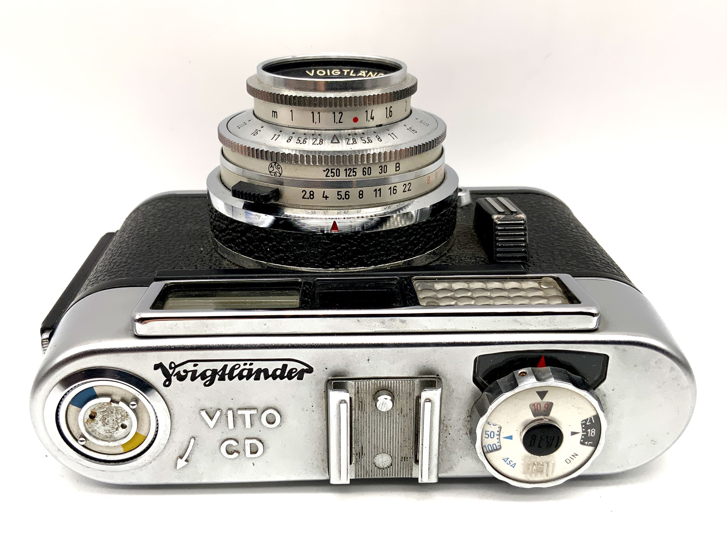 Voigtländer Vito CD Sucherkamera mit Lanthar 2.8/50 Prontor 250 S !Beli defekt!