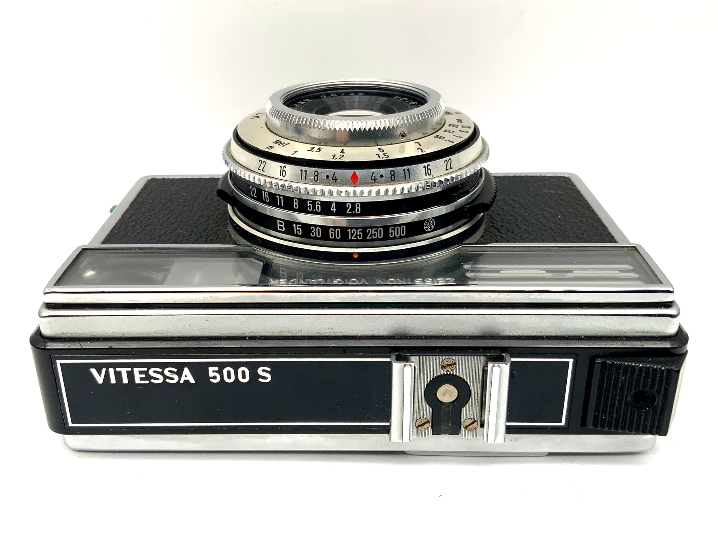 Voigtländer Vitessa 500S mit Color-Lanthar 2.8/42 Prontor 500 LK !Beli defekt!