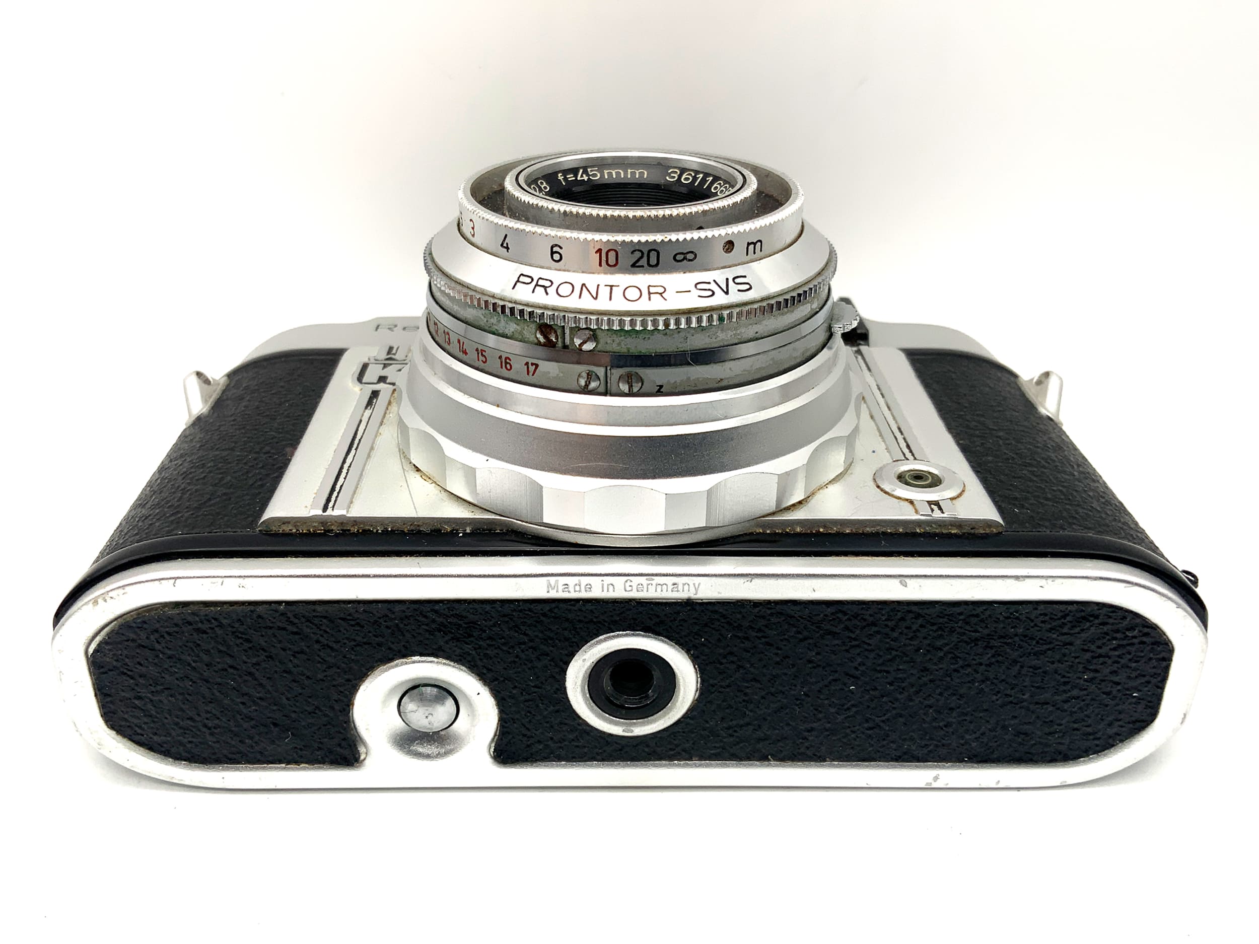 King KG Regula IIIb Sucherkamera mit Trinar 1:2.8/45mm Prontor-SVS !Beli defekt!