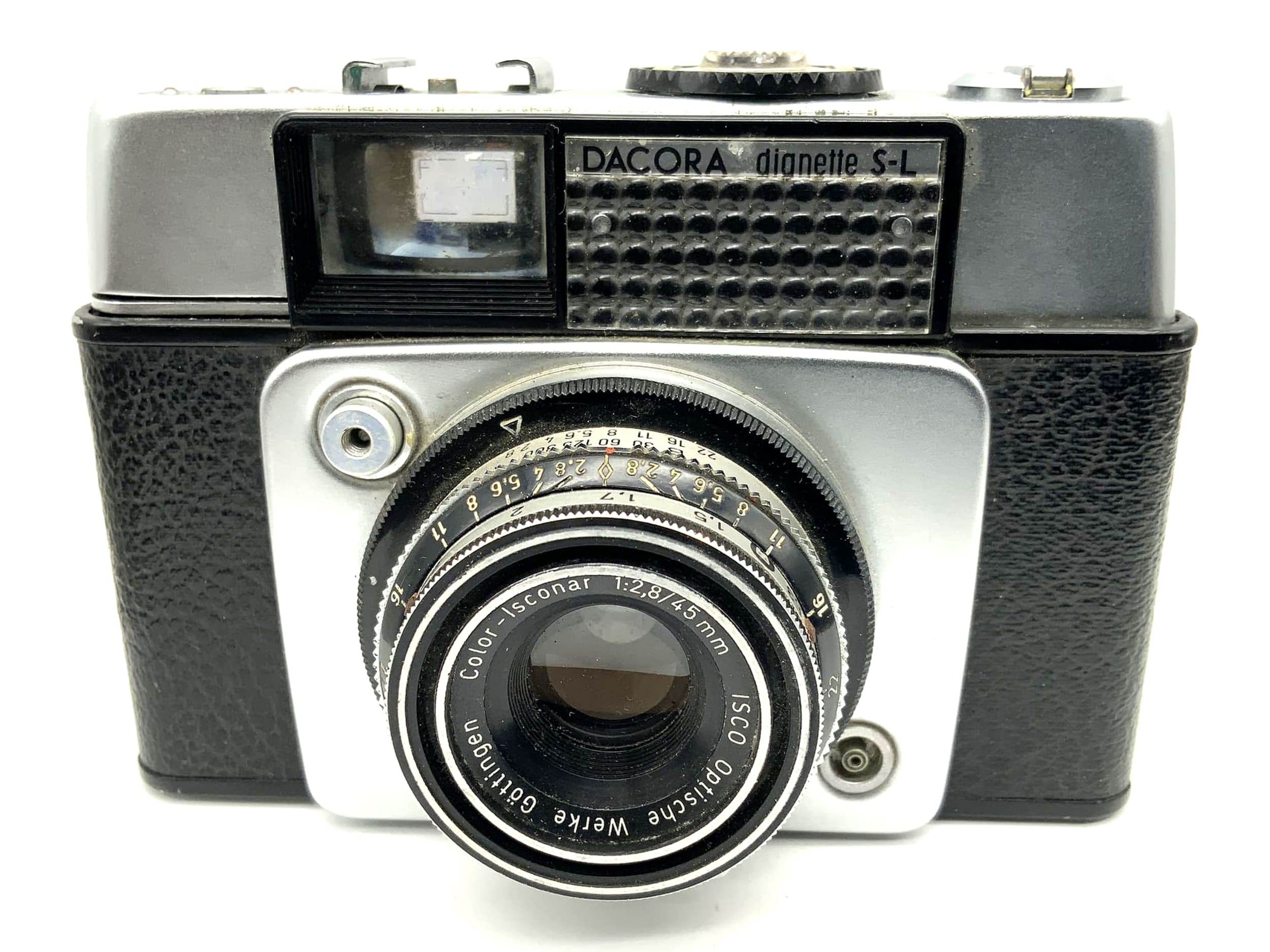 Dacora dignette S-L Sucherkamera mit Color-Isconar 1:2.8/45mm Prontor 300 S