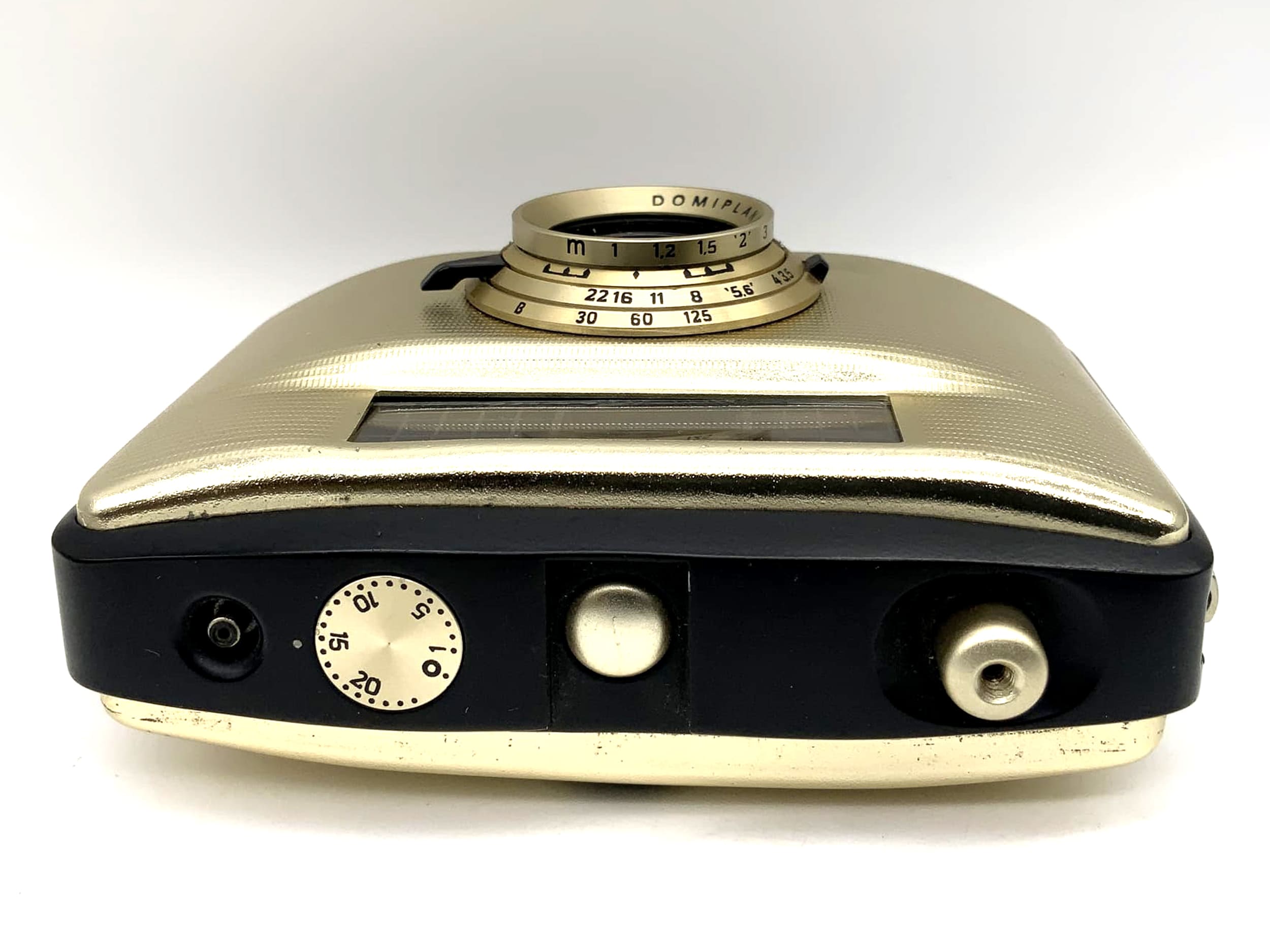 Pentacon Penti II Sucherkamera mit Domiplan V 3.5/30 gold/schwarz !Beli defekt!